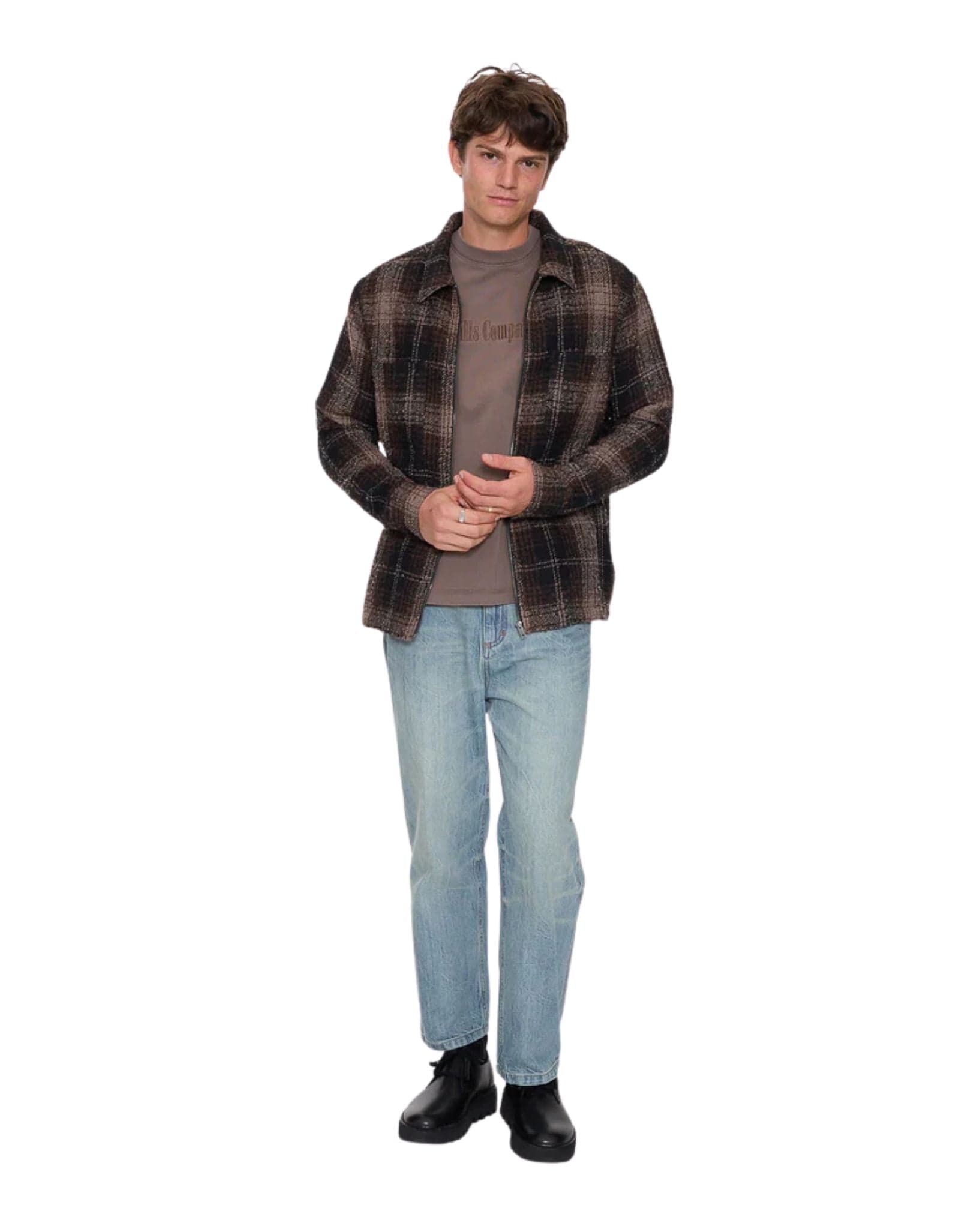 Thrills Primitive Cropped Flannel Jacket