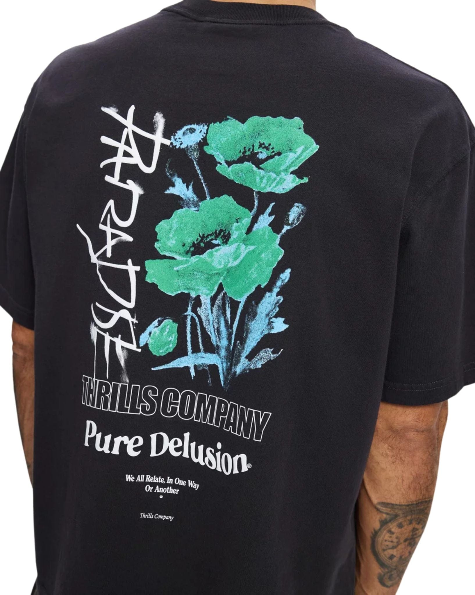 Thrills Pure Delusion Box Fit Oversize Short Tee