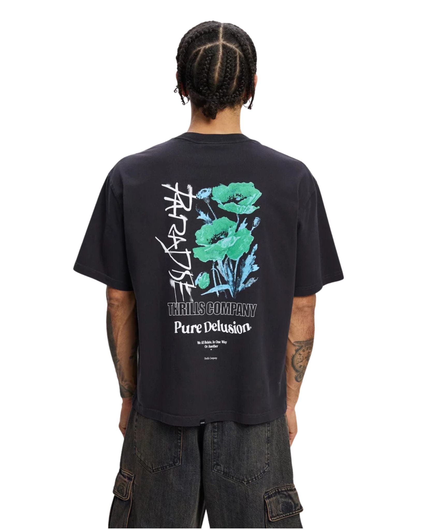 Thrills Pure Delusion Box Fit Oversize Short Tee