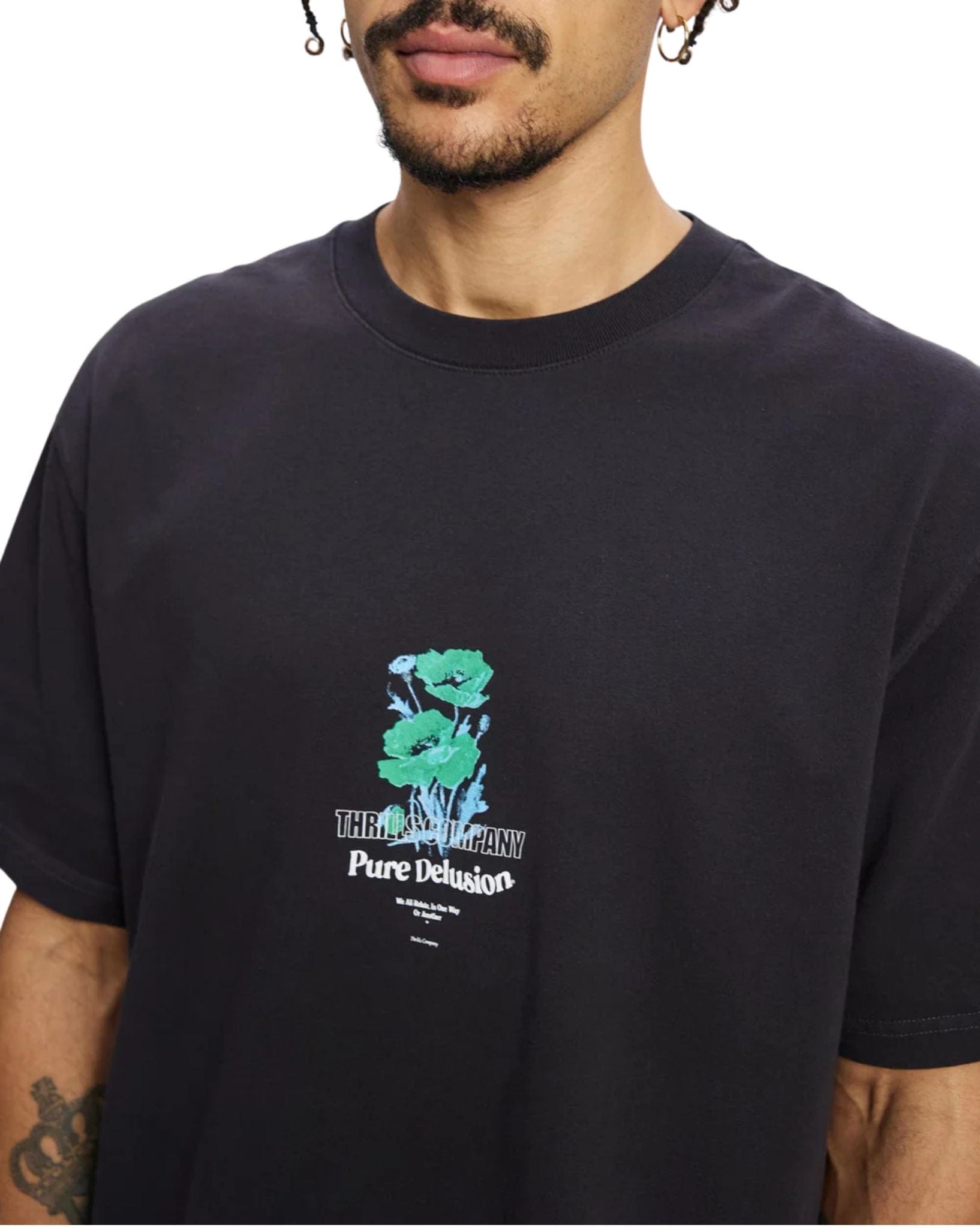 Thrills Pure Delusion Box Fit Oversize Short Tee