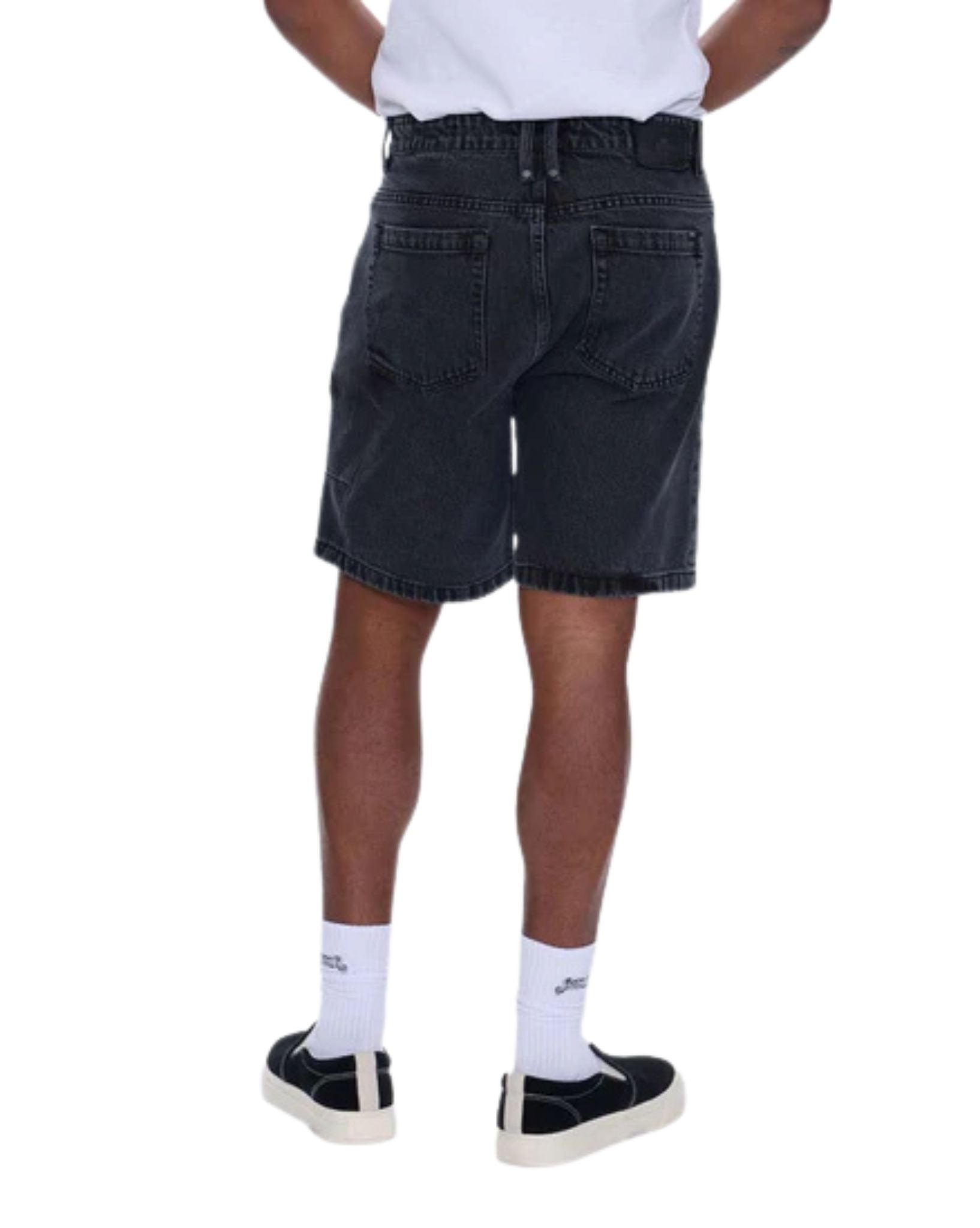 Thrills Slacker Relaxed Denim Short-Ebony