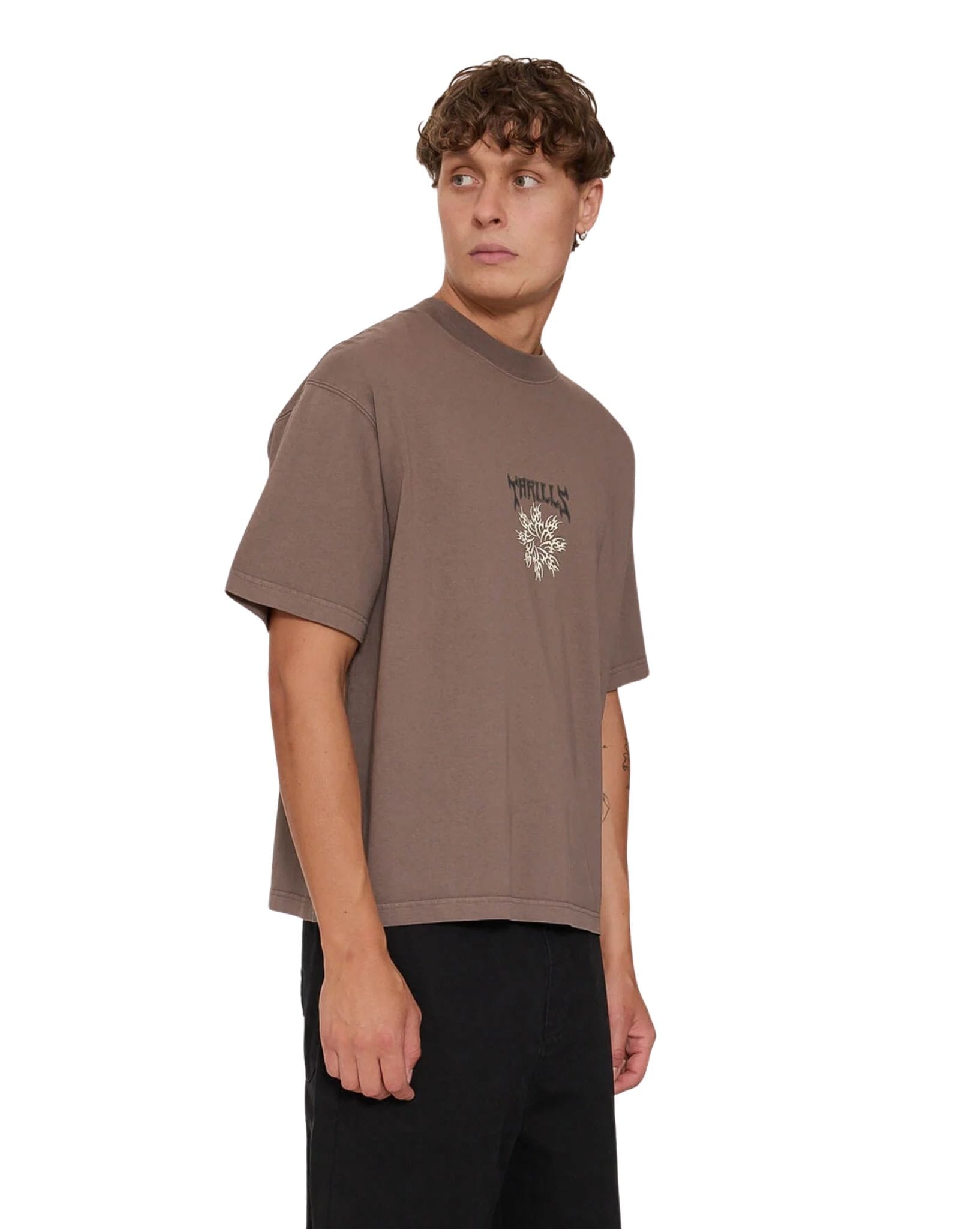 Thrills Stagger Oversize Box Crop Tee