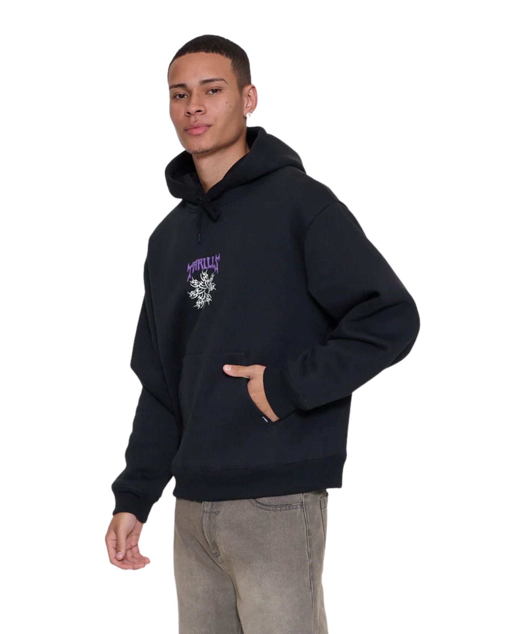 Thrills Stagger Slouch Pull On Cropped Hood