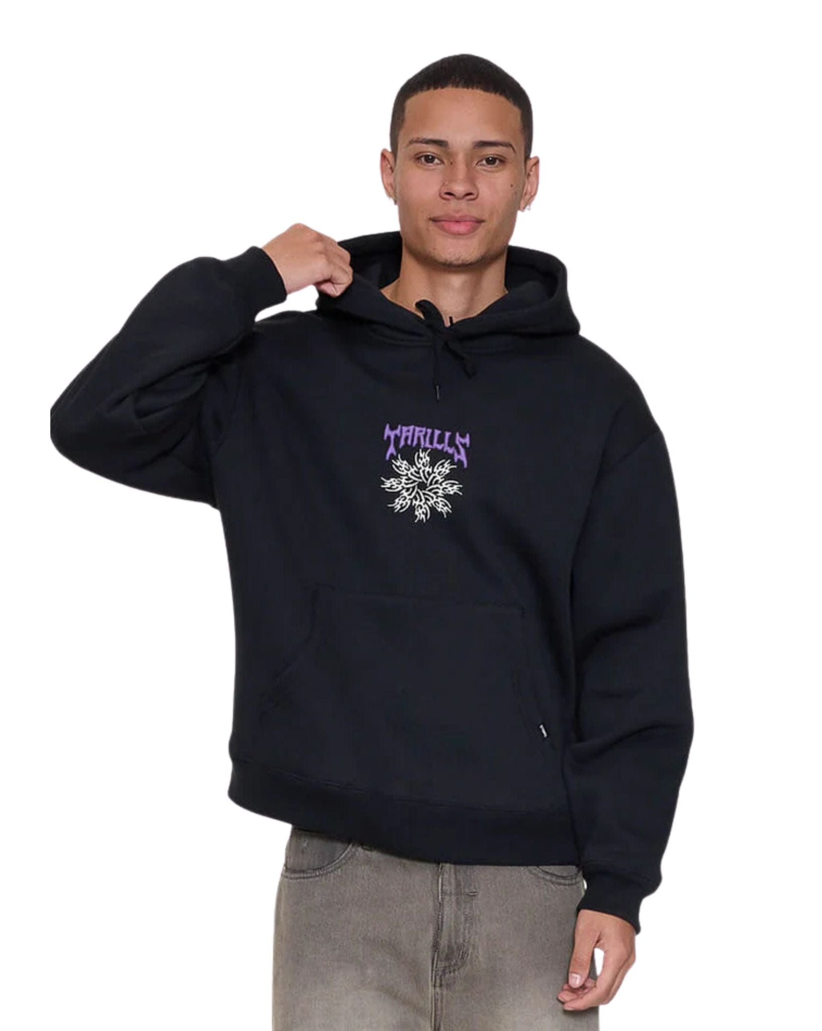 Thrills Stagger Slouch Pull On Cropped Hood