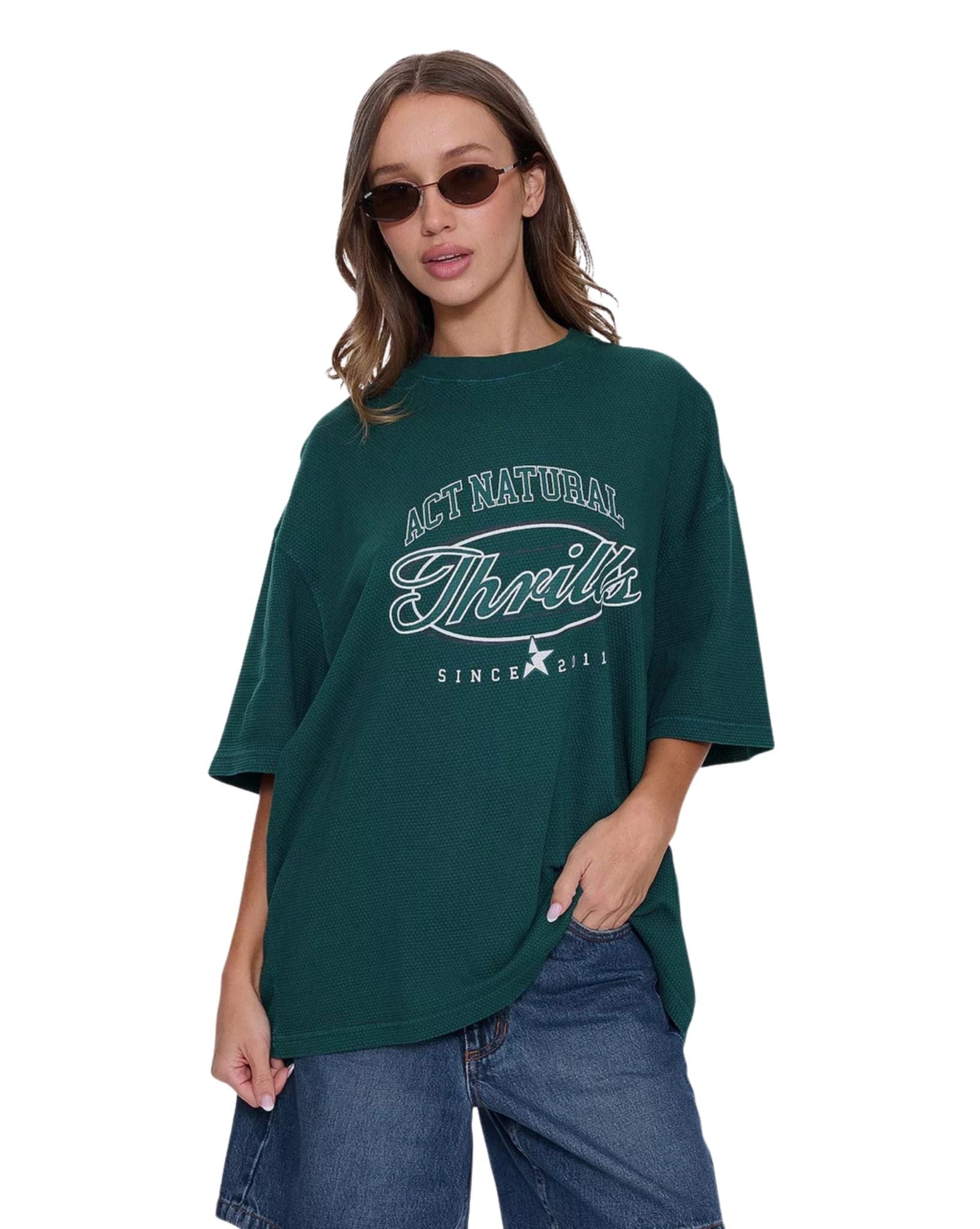 Thrills Standard Issue Waffle Oversized Tee