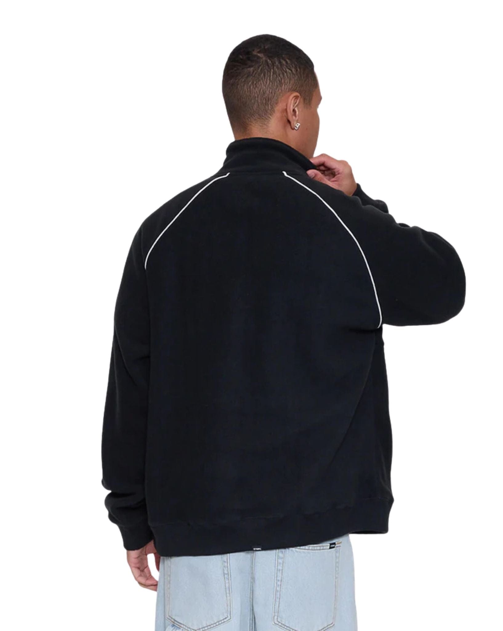 Thrills Thrill Of Victory Raglan Quarter Zip Polar Fleece