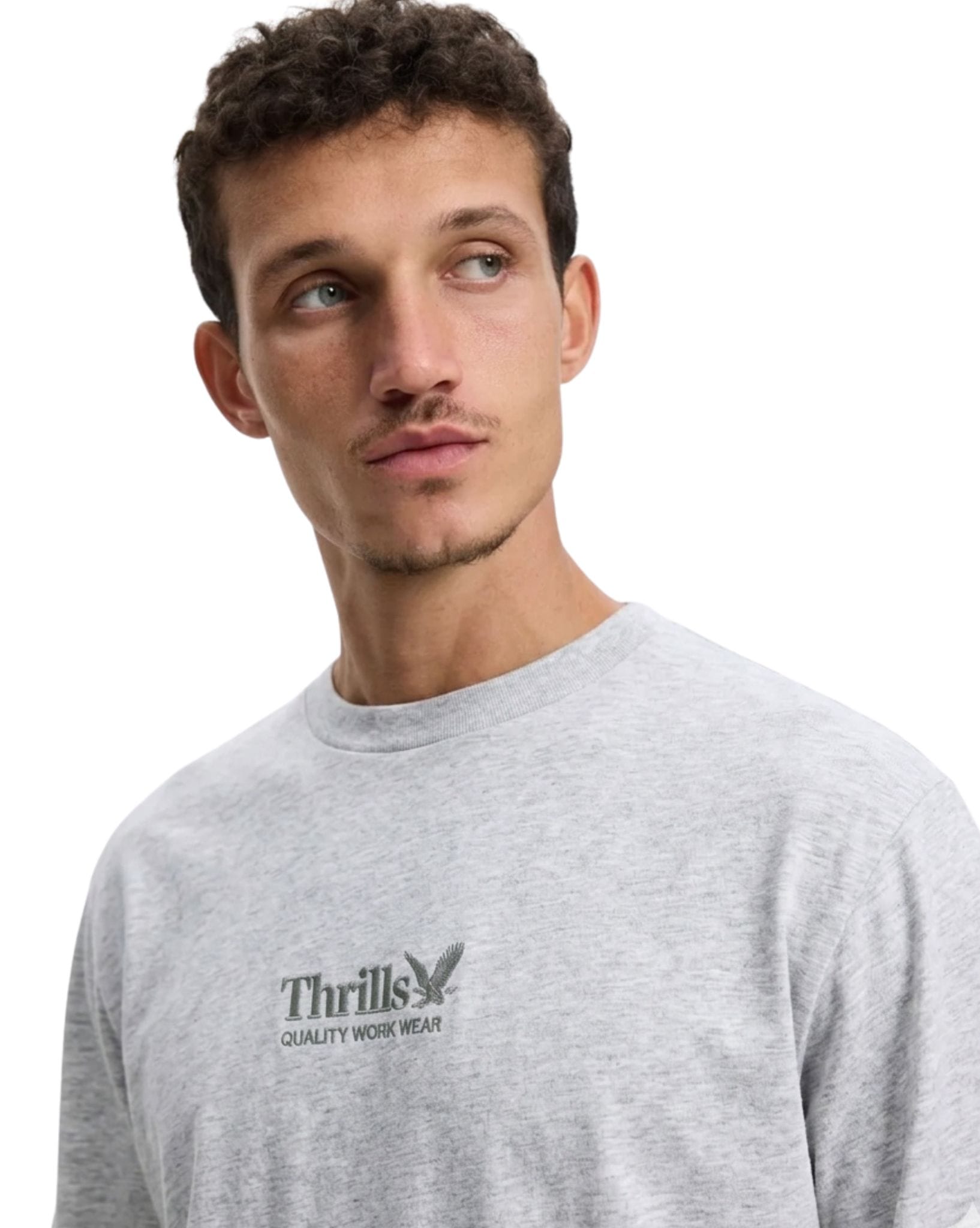 Thrills Thrills Workwear Embro Long Sleeve Merch Tee