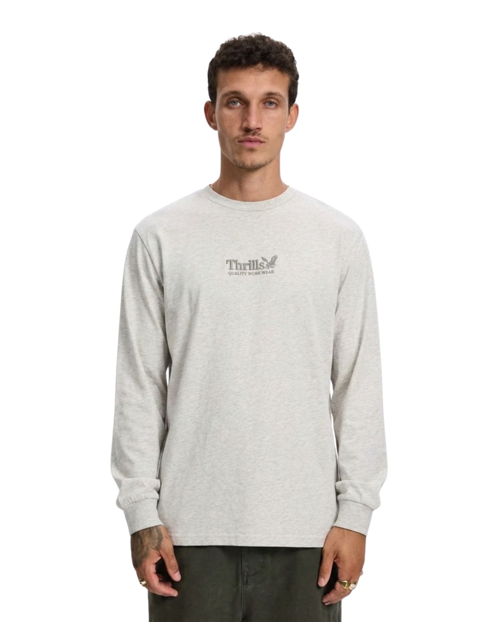 Thrills Thrills Workwear Embro Long Sleeve Merch Tee