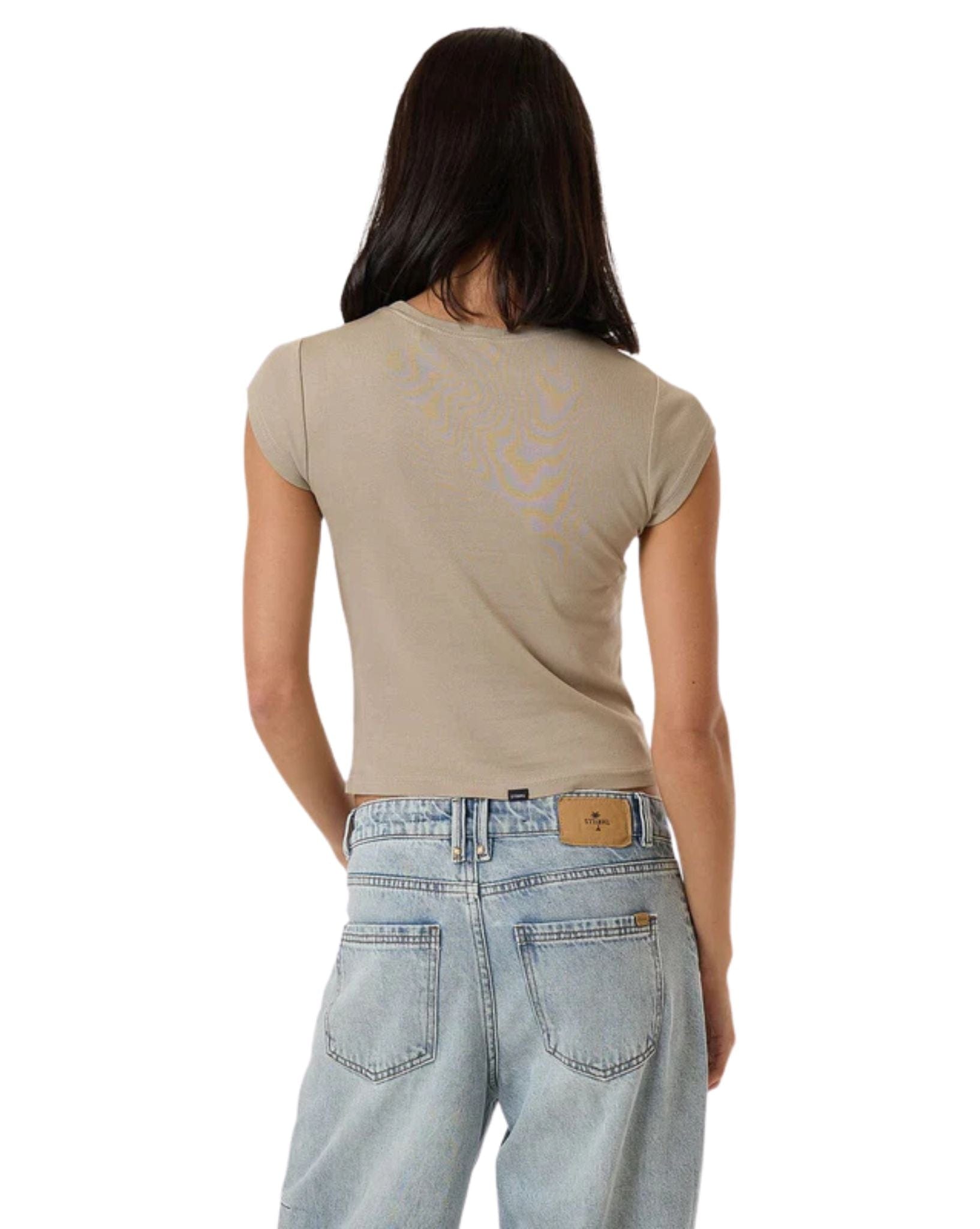 Thrills Womens Arena Club Tee - Stone