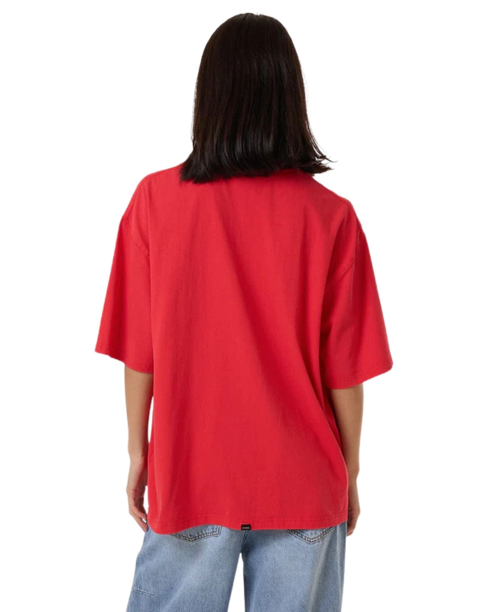 Thrills Womens Arena Oversized Tee - Flame Red