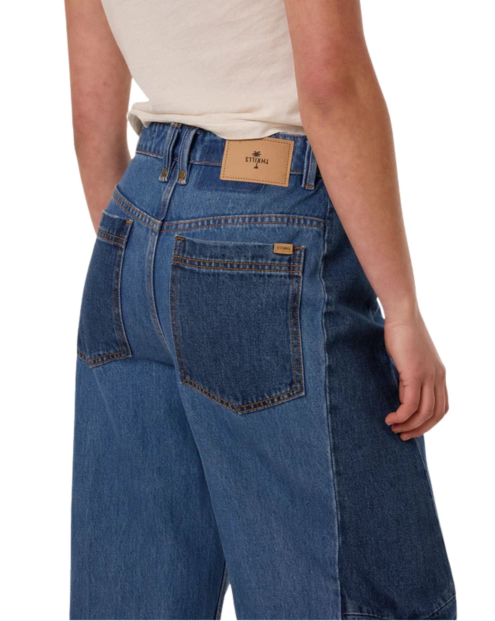 Thrills Womens Carter Jean Pants - Two Tone Blue