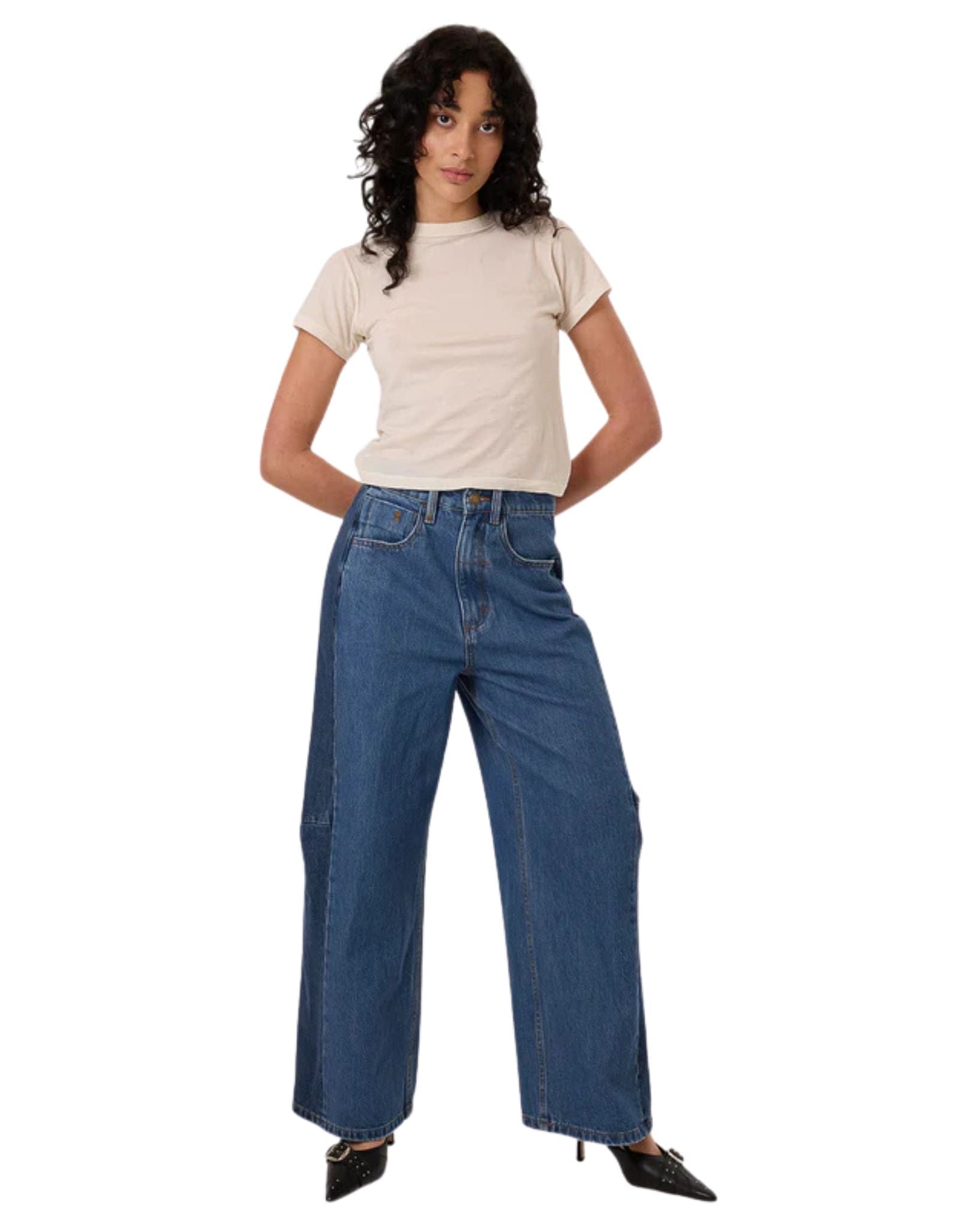 Thrills Womens Carter Jean Pants - Two Tone Blue