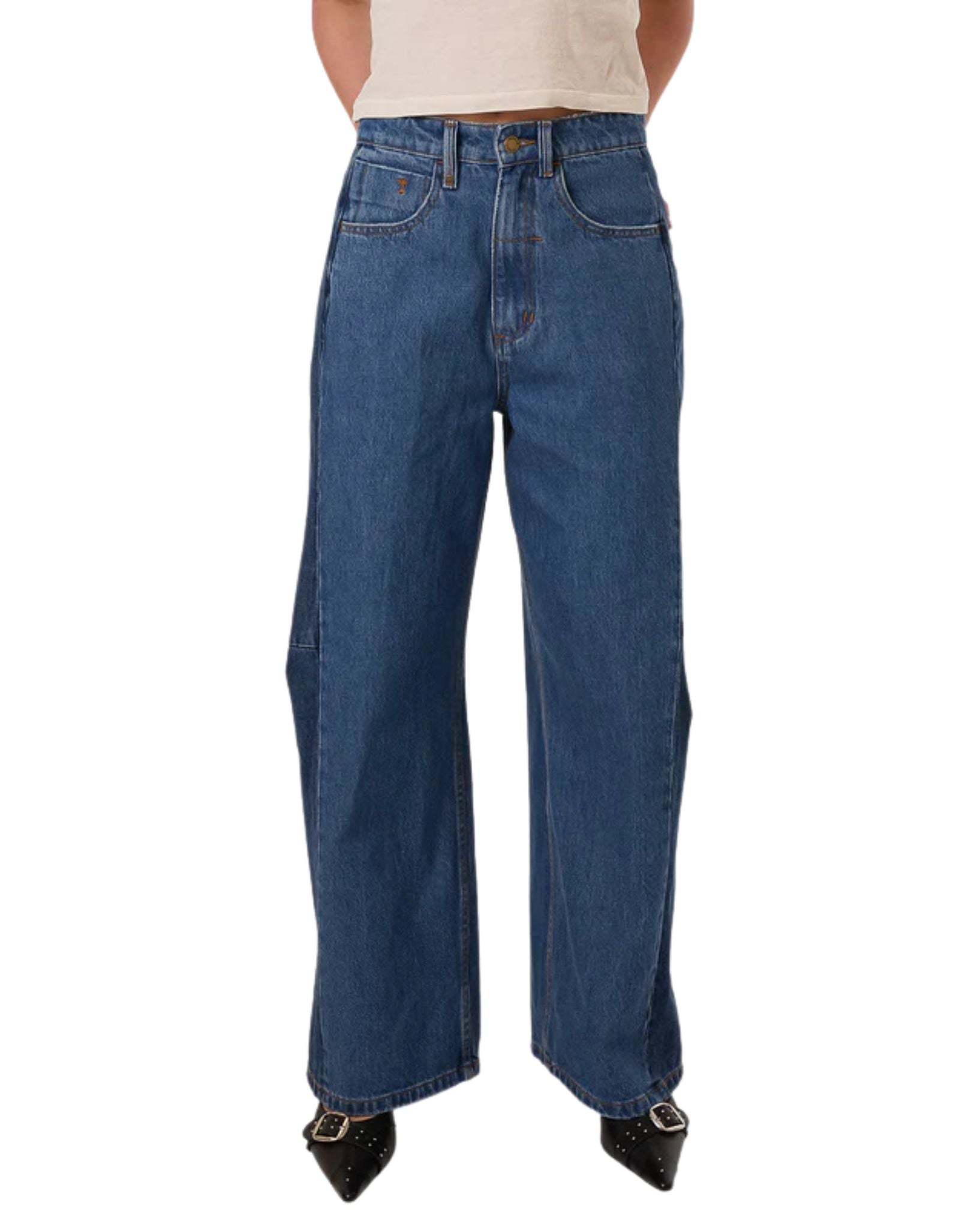 Thrills Womens Carter Jean Pants - Two Tone Blue