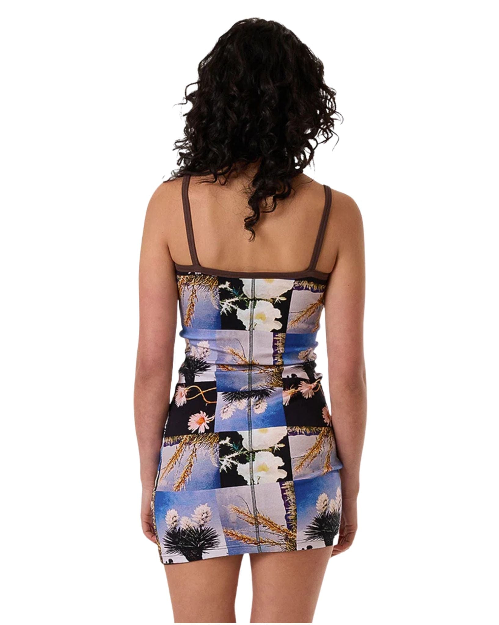 Thrills Womens Dalia Tank Dress - Coffee
