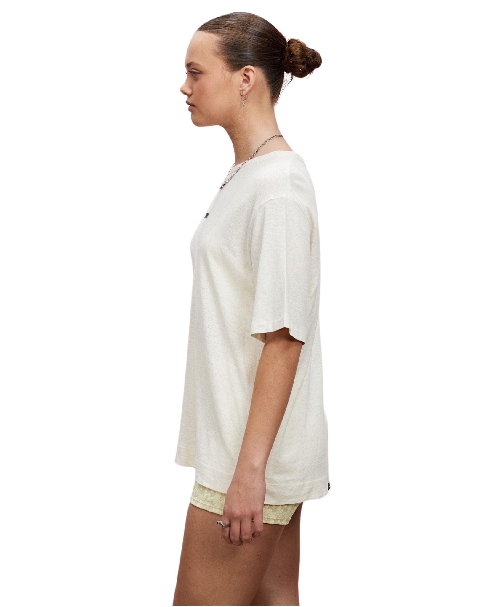 Thrills Womens Enlightenment Embro Hemp Box Fit Tee