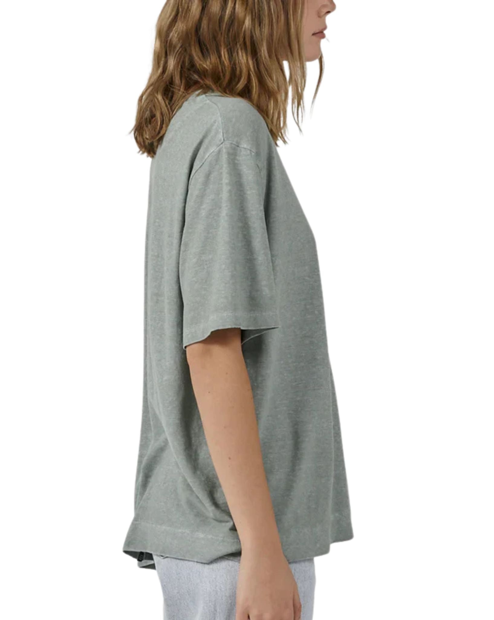 Thrills Womens Enlightenment Embro Hemp Box Fit Tee