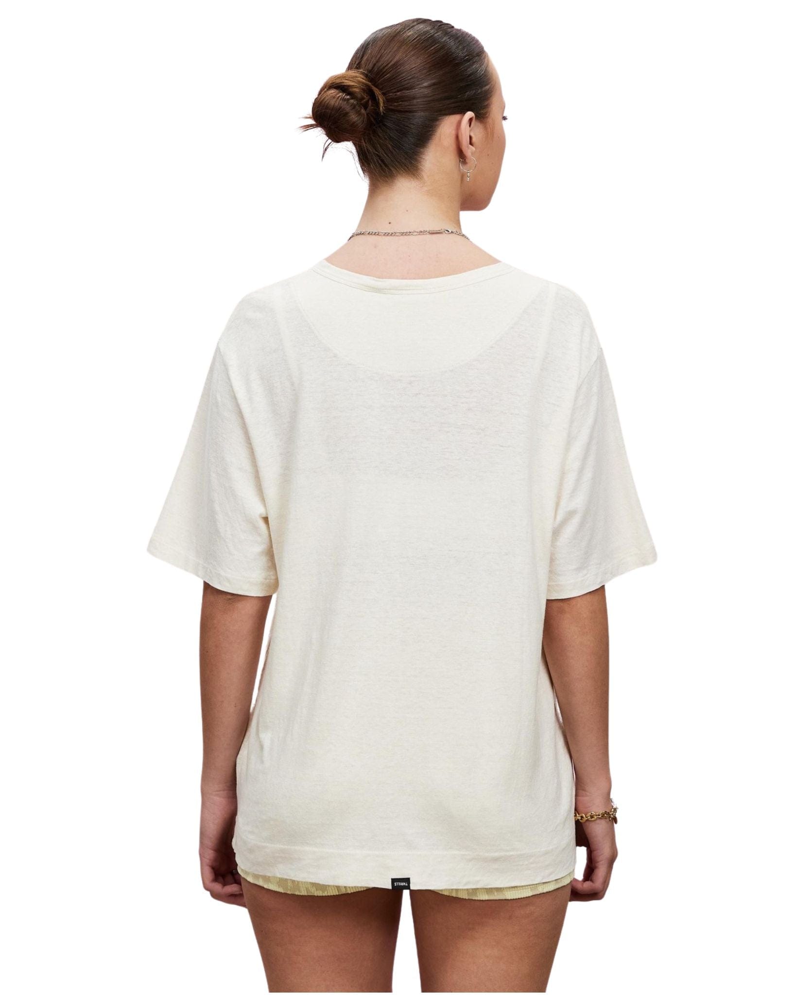 Thrills Womens Enlightenment Embro Hemp Box Fit Tee