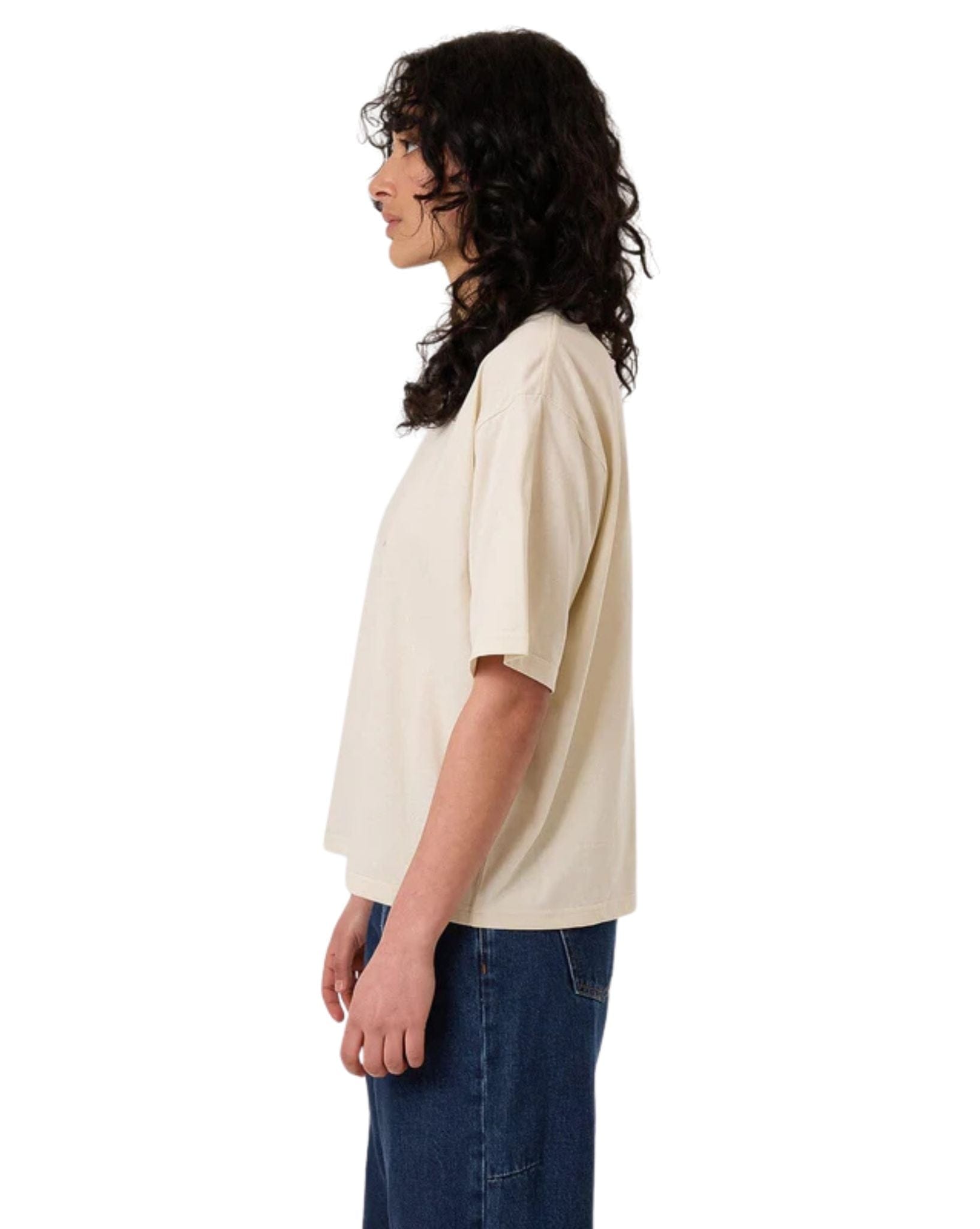 Thrills Womens Lupin Square Tee - Heritage White