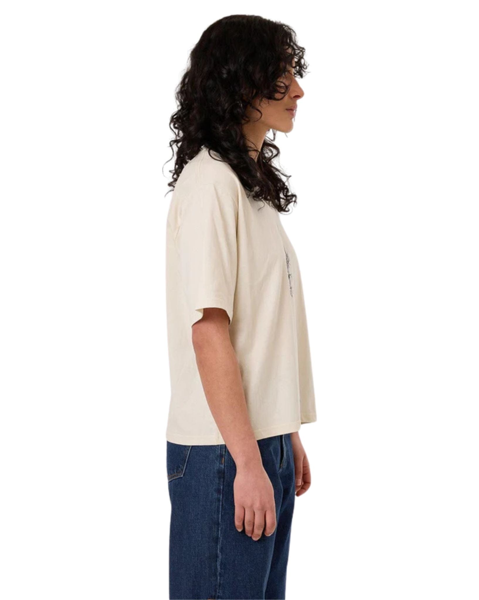 Thrills Womens Lupin Square Tee - Heritage White