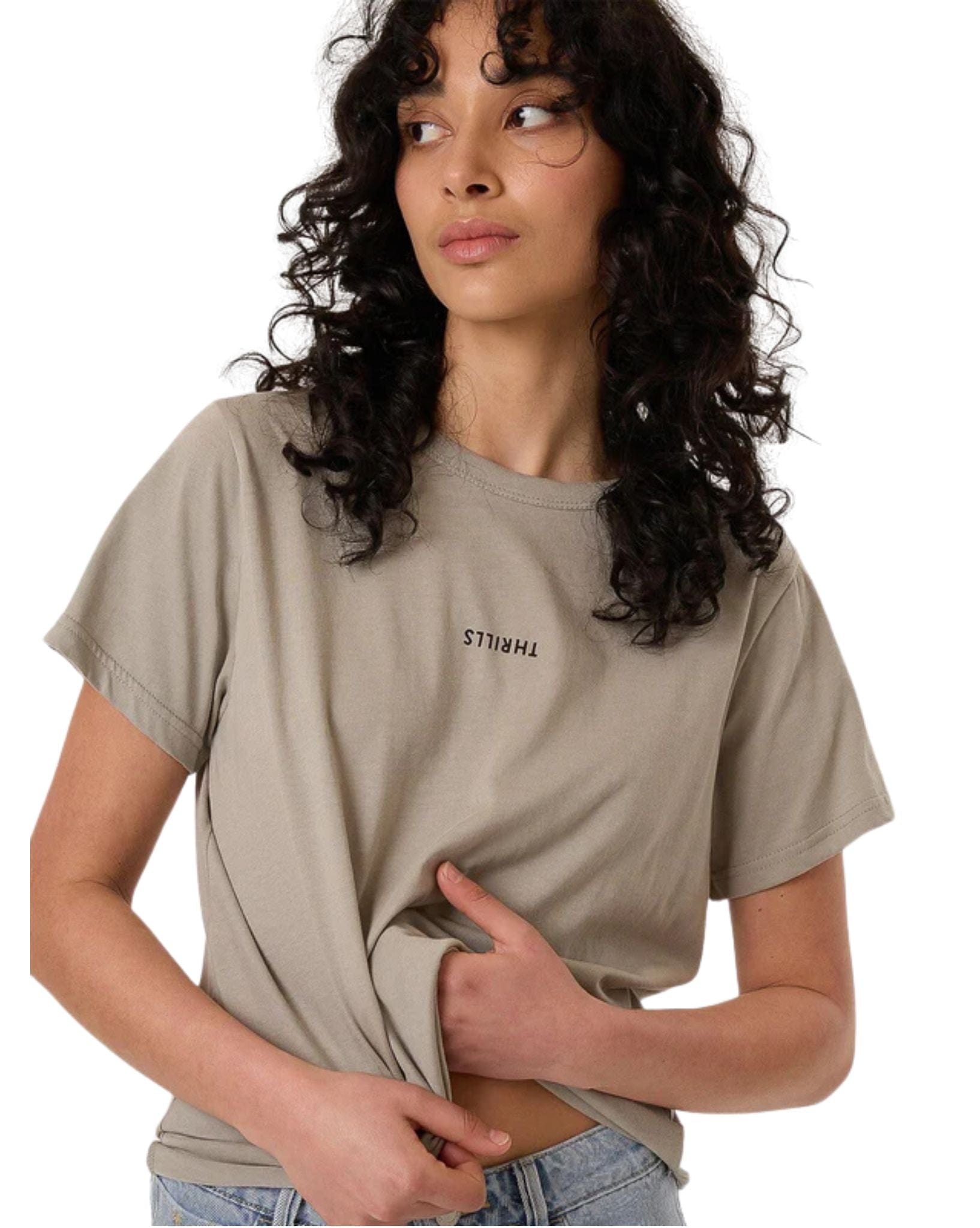 Thrills Womens Minimal Thrills Relaxed Tee- String
