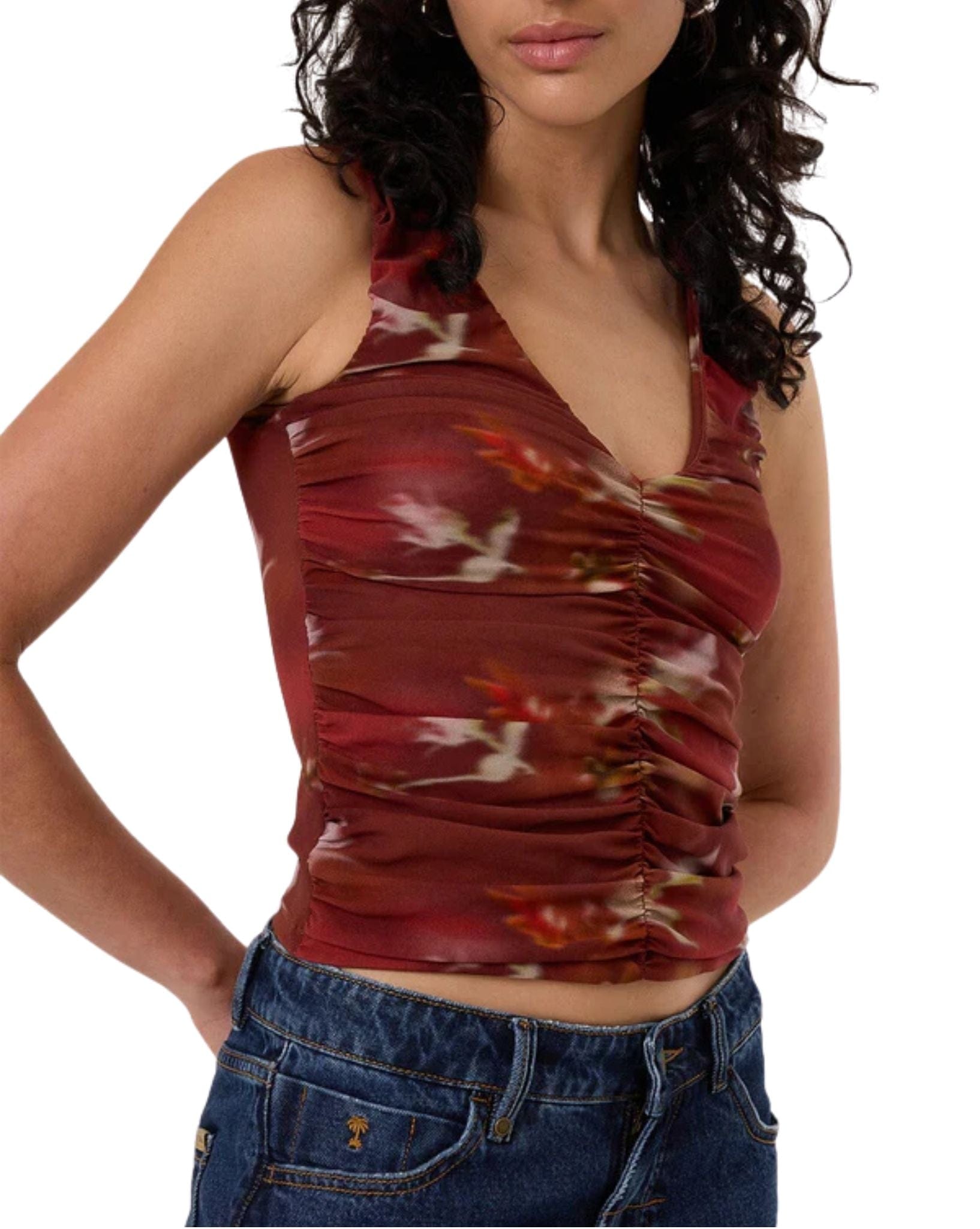 Thrills Womens Rhapsody Floral Top