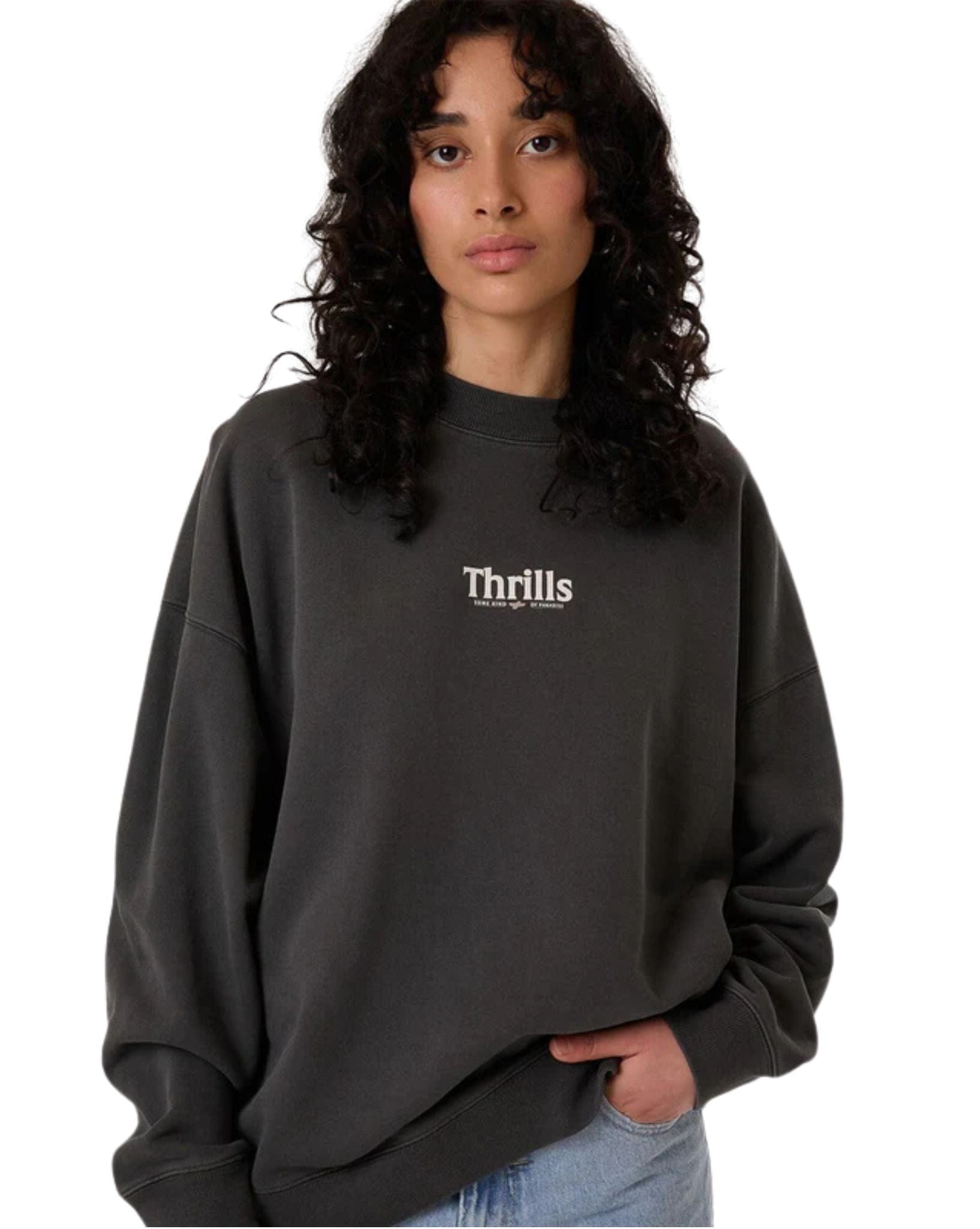 Thrills Womens Road To Paradise Cocoon Panel Crew