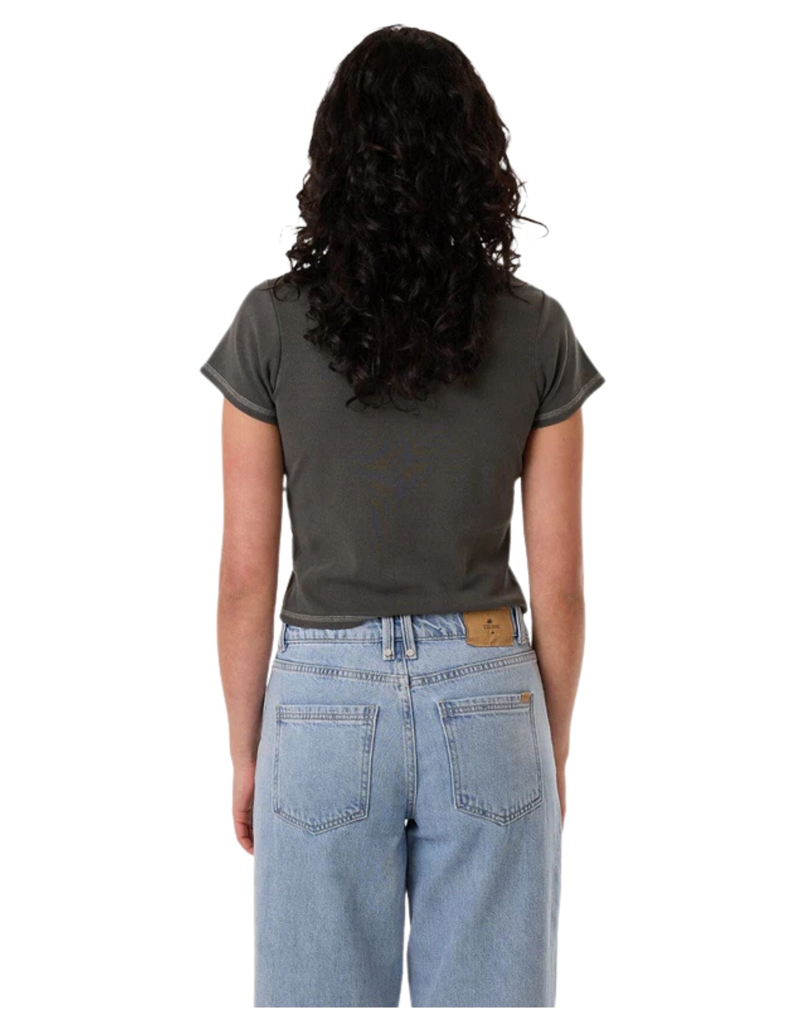 Thrills Womens Road To Paradise Mini Tee - Merch  Black