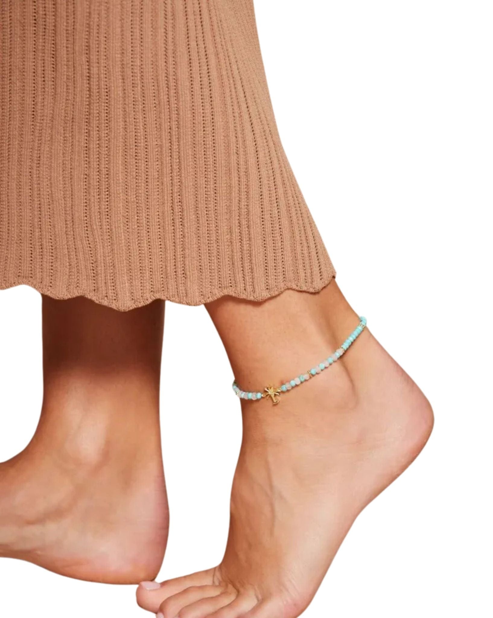 Tigerlily Arms Of Eve X Tigerlily Beaded Palm Charm Anklet