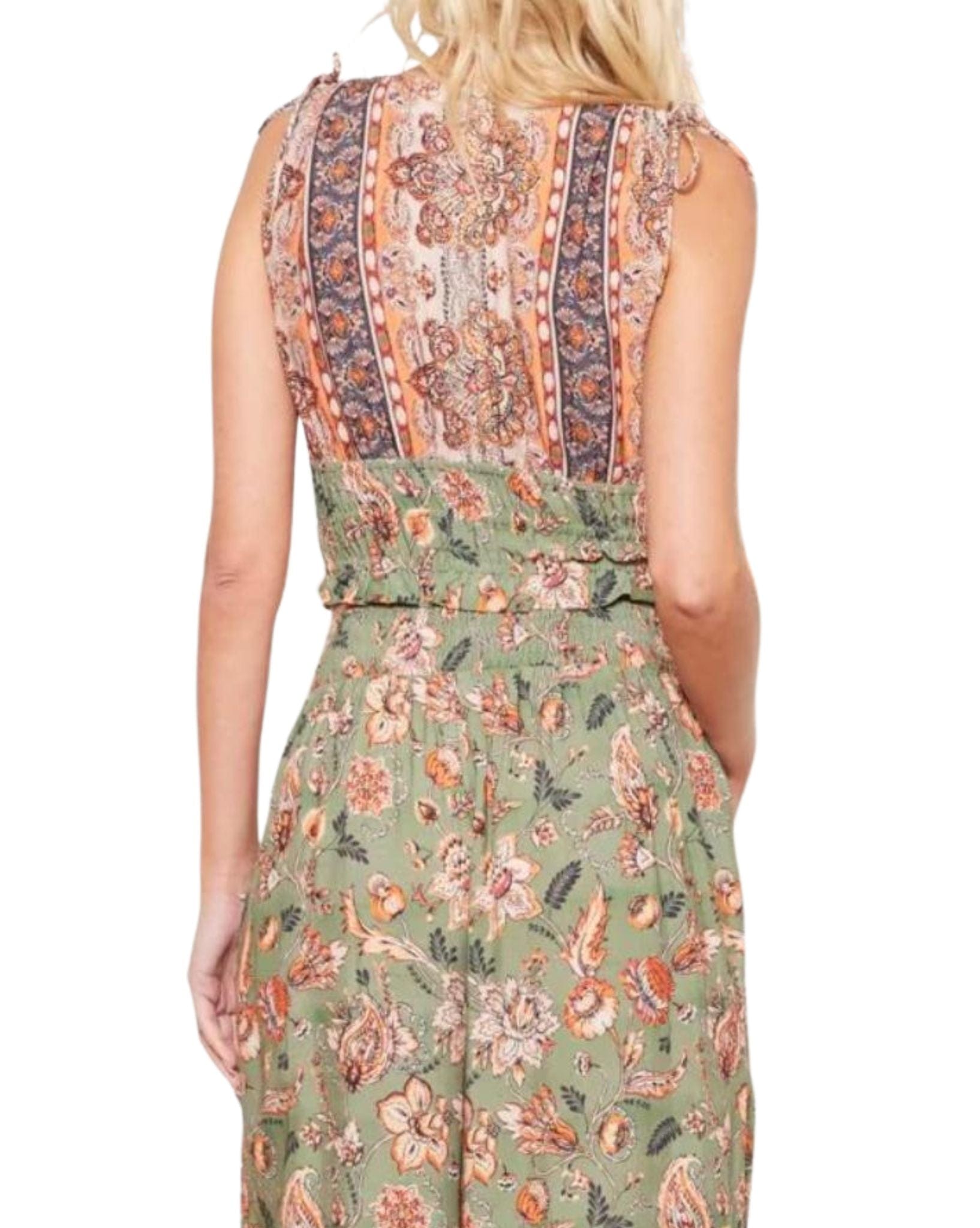 Tigerlily Womens Mahi Lennon Top - Sage Paisley