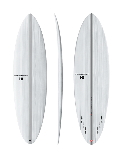 Tolhurst Surfboards HI Mid 4 3+3 Thunderbolt Red Surfboard