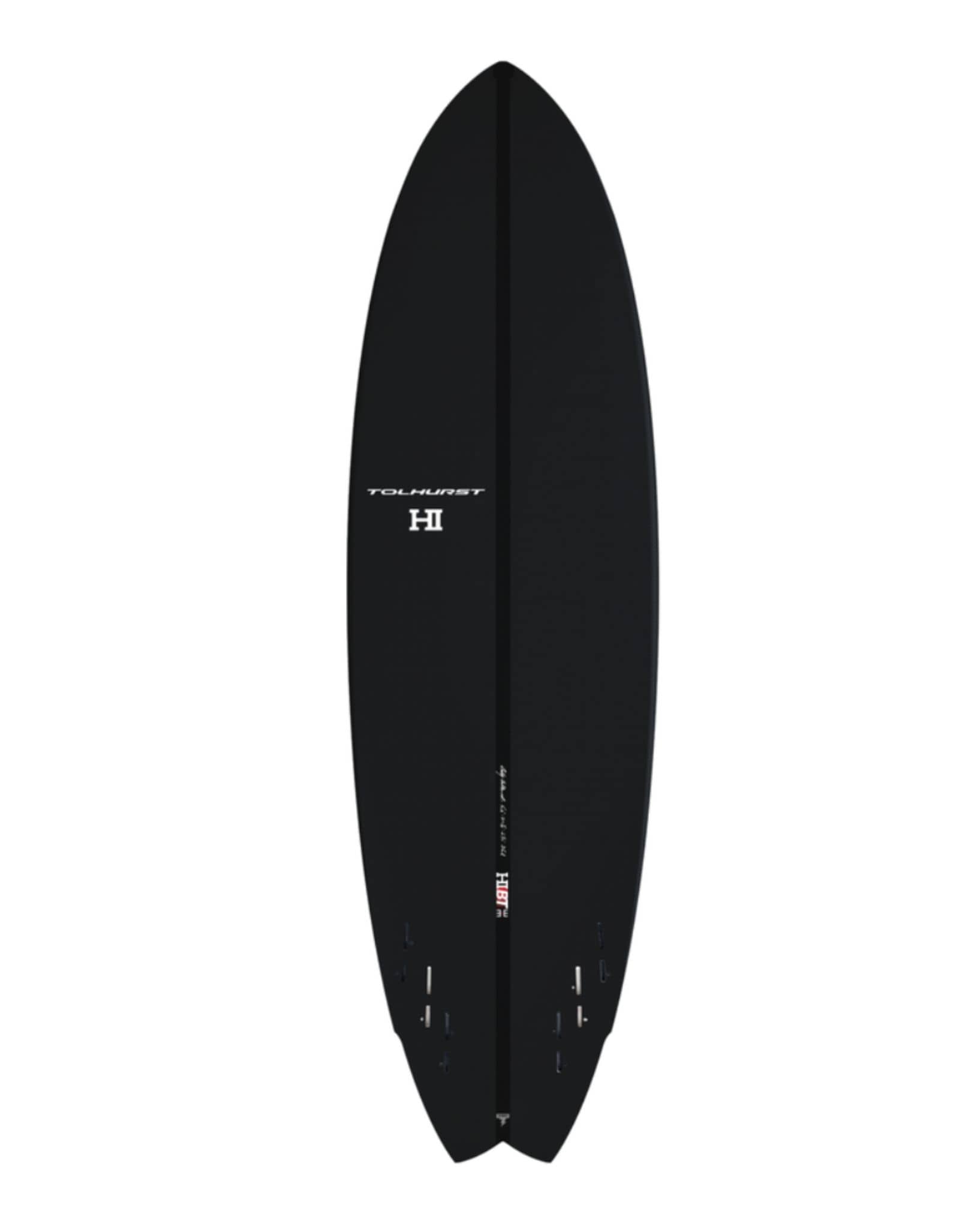 Tolhurst Surfboards HIBT 3+3 Thunderbolt Black Surfboard