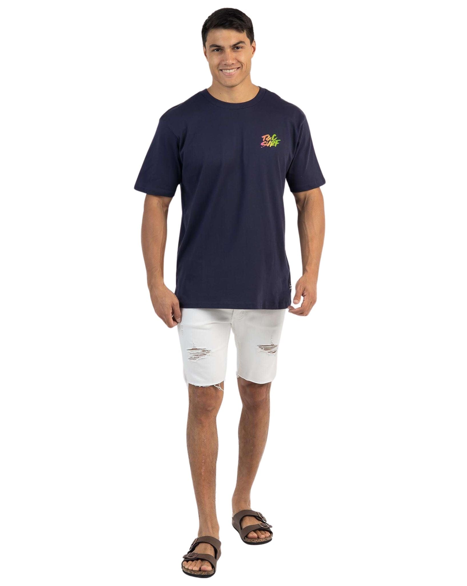 Town & Country Mens Border Check Tee