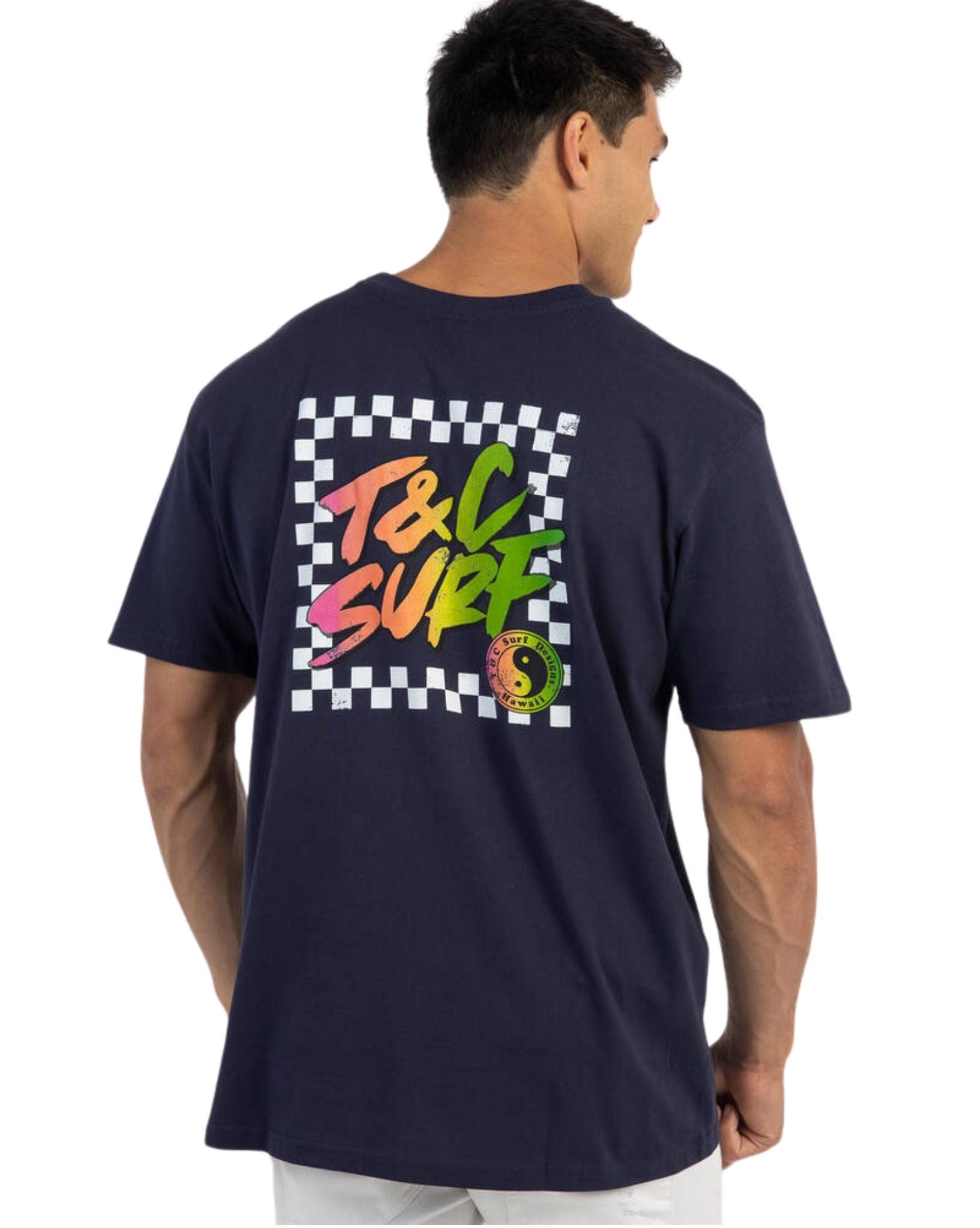 Town & Country Mens Border Check Tee