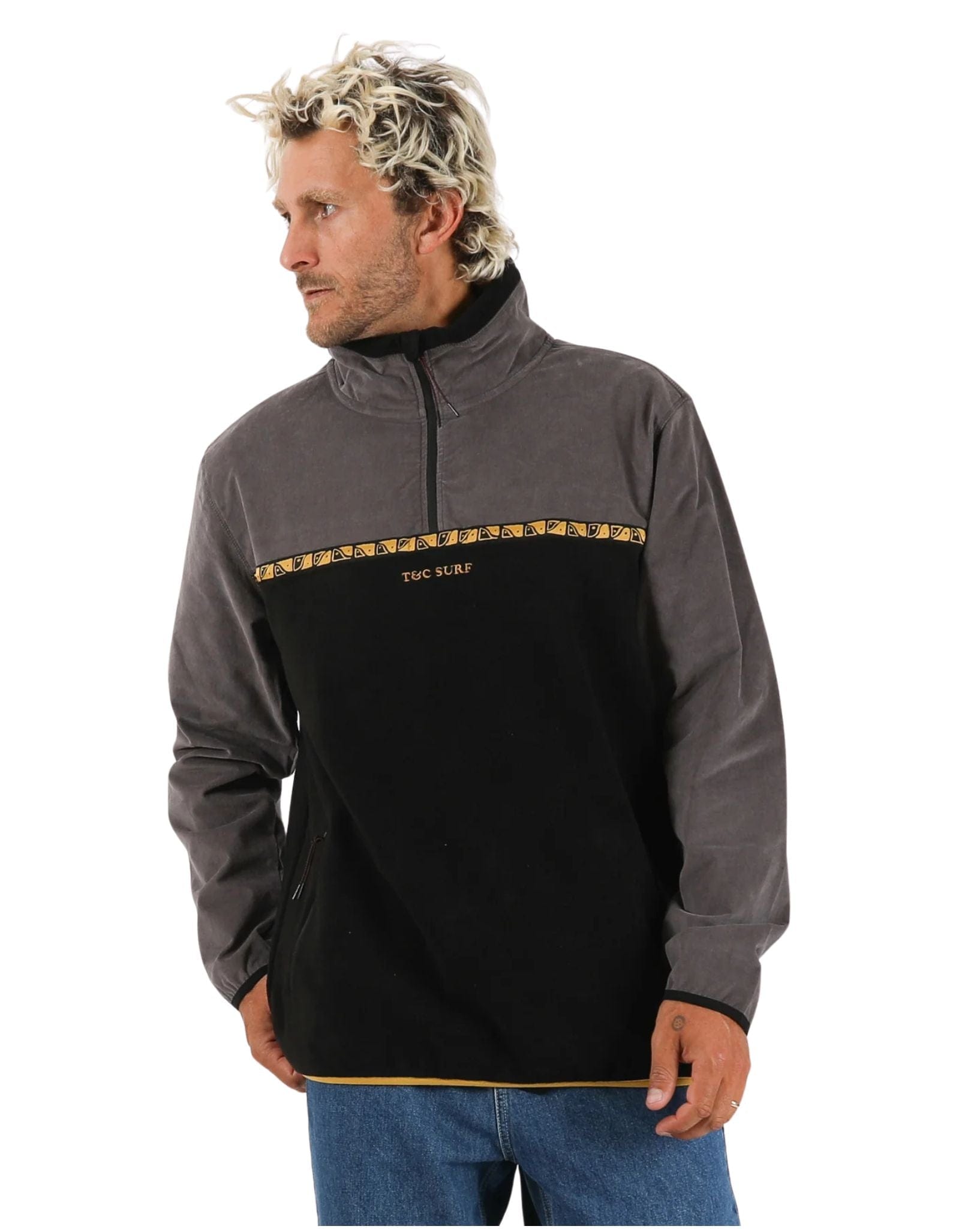 Town & Country Mens Kohala Polar Fleece - Charcoal