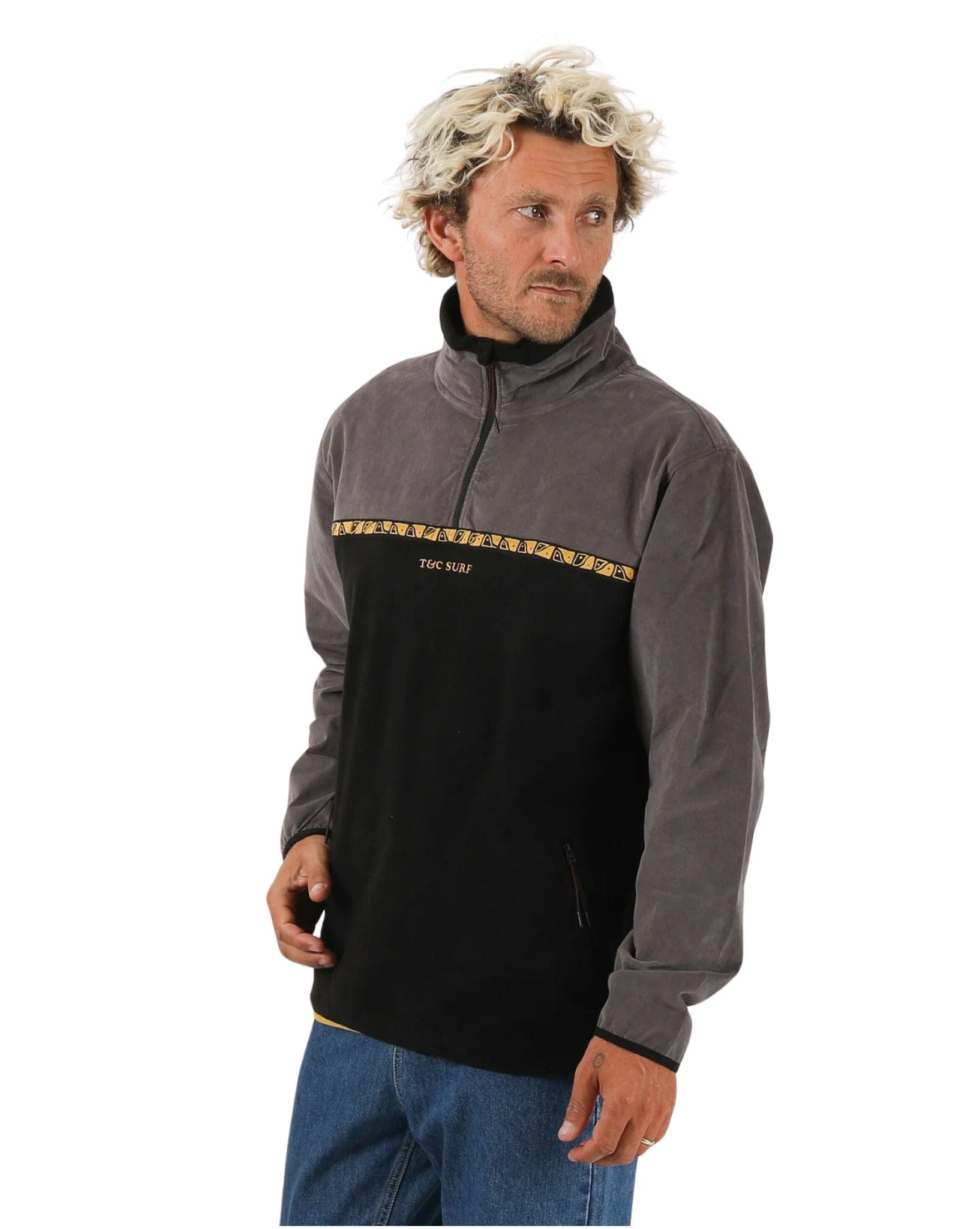 Town & Country Mens Kohala Polar Fleece - Charcoal