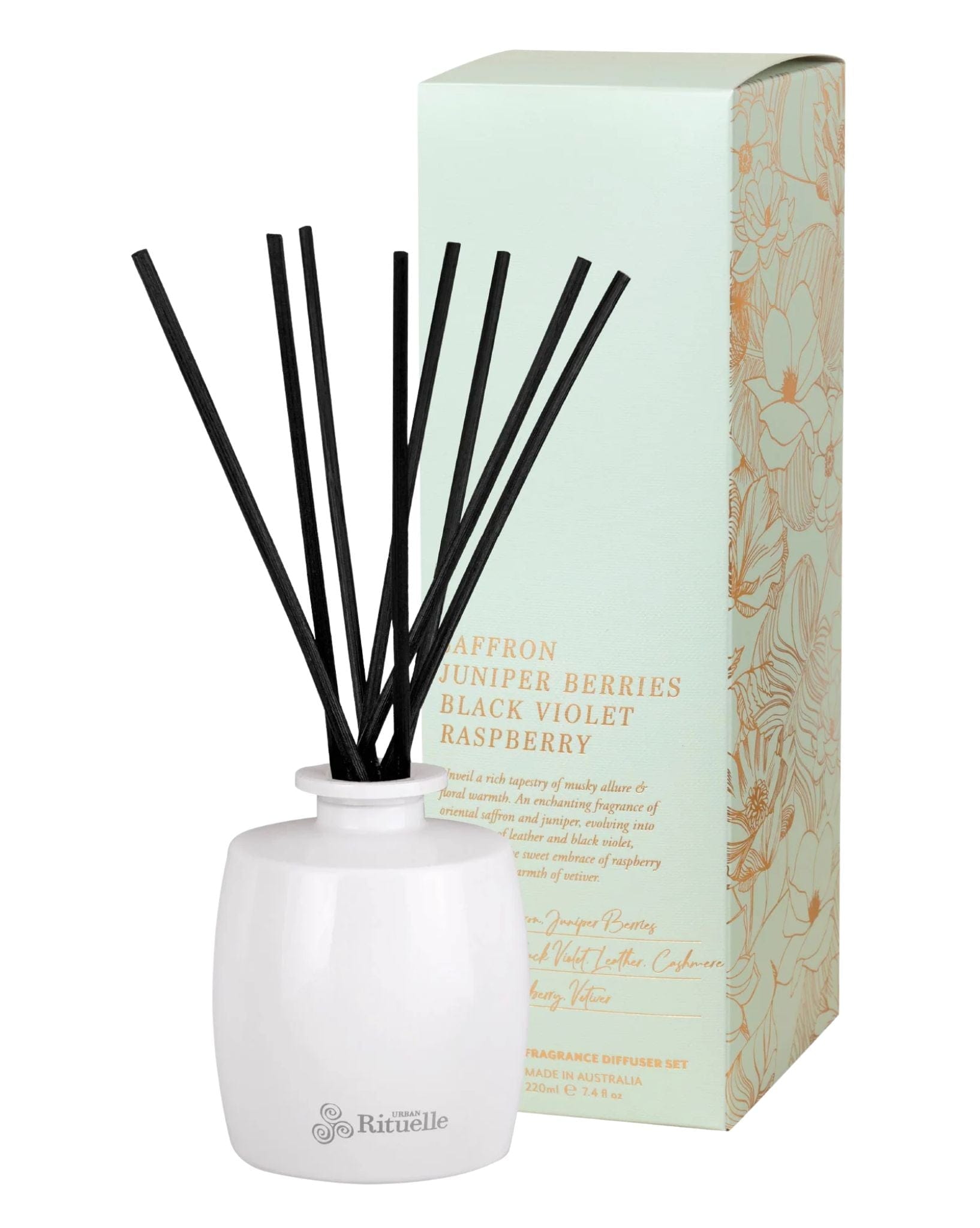 Urban Rituelle Apotheca-220 ml Diffuser -Juniper Berries, Black Violet,  Raspberry