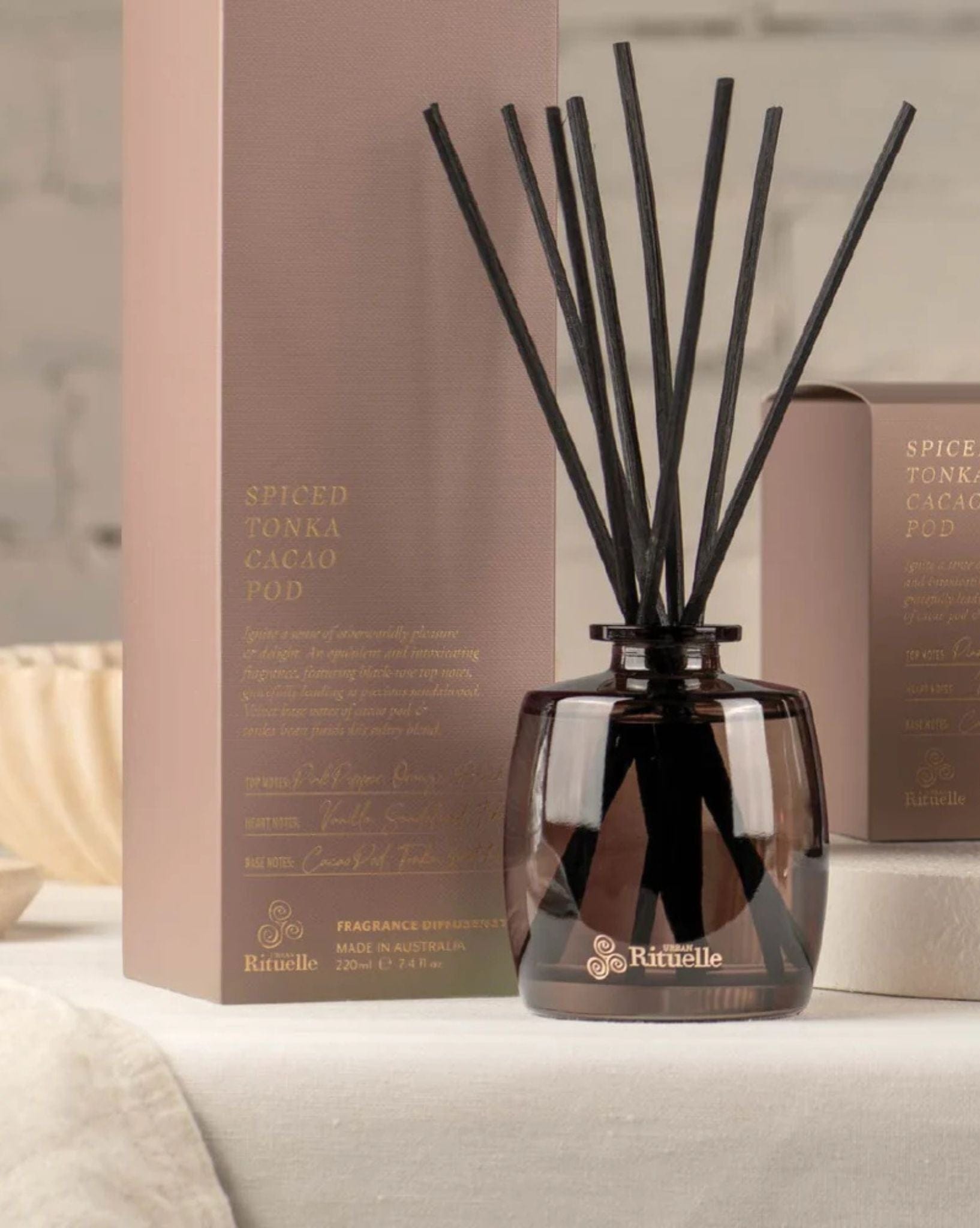 Urban Rituelle Apotheca 220ml Diffuser - Spiced Tonka & Cacao Pod
