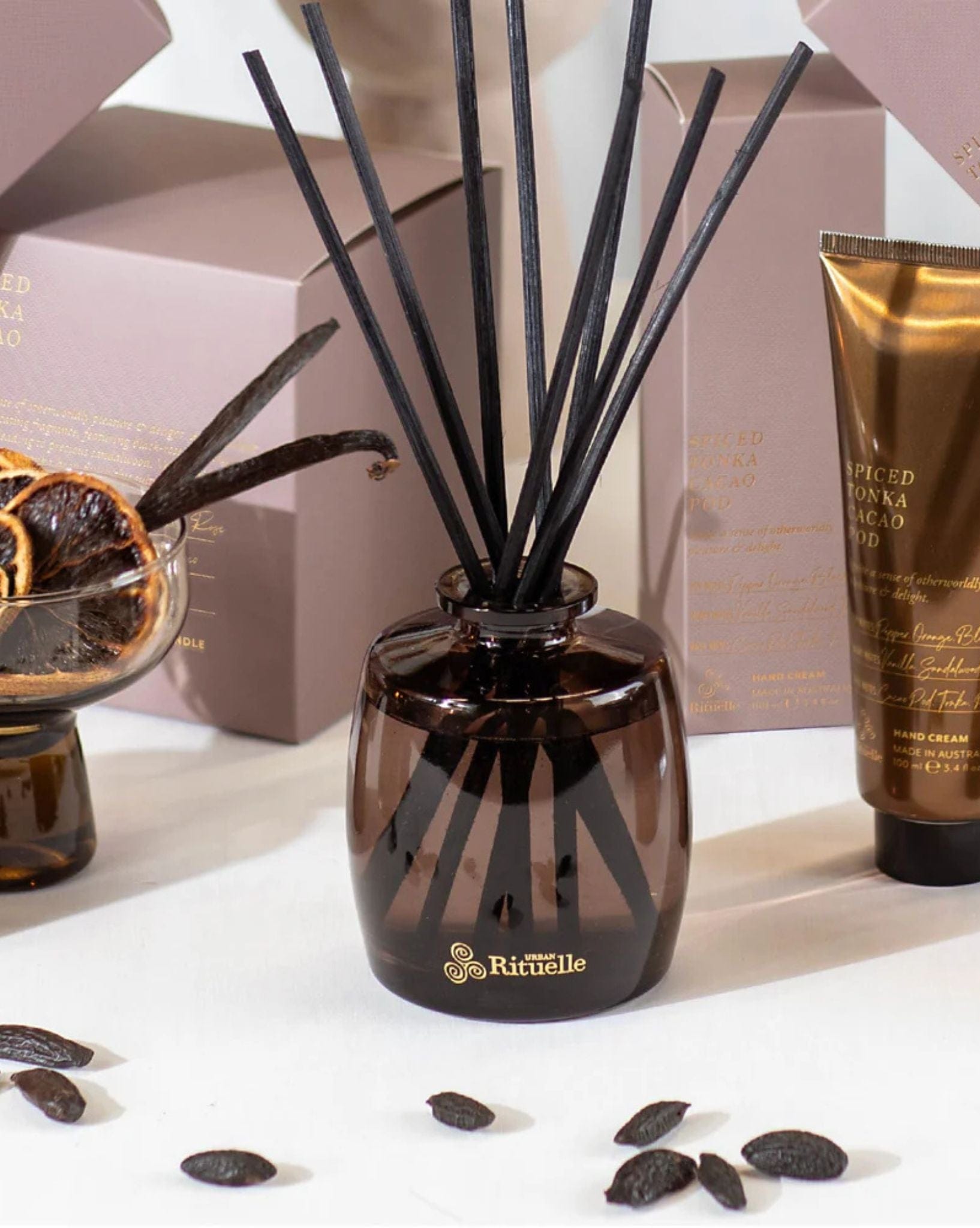Urban Rituelle Apotheca 220ml Diffuser - Spiced Tonka & Cacao Pod