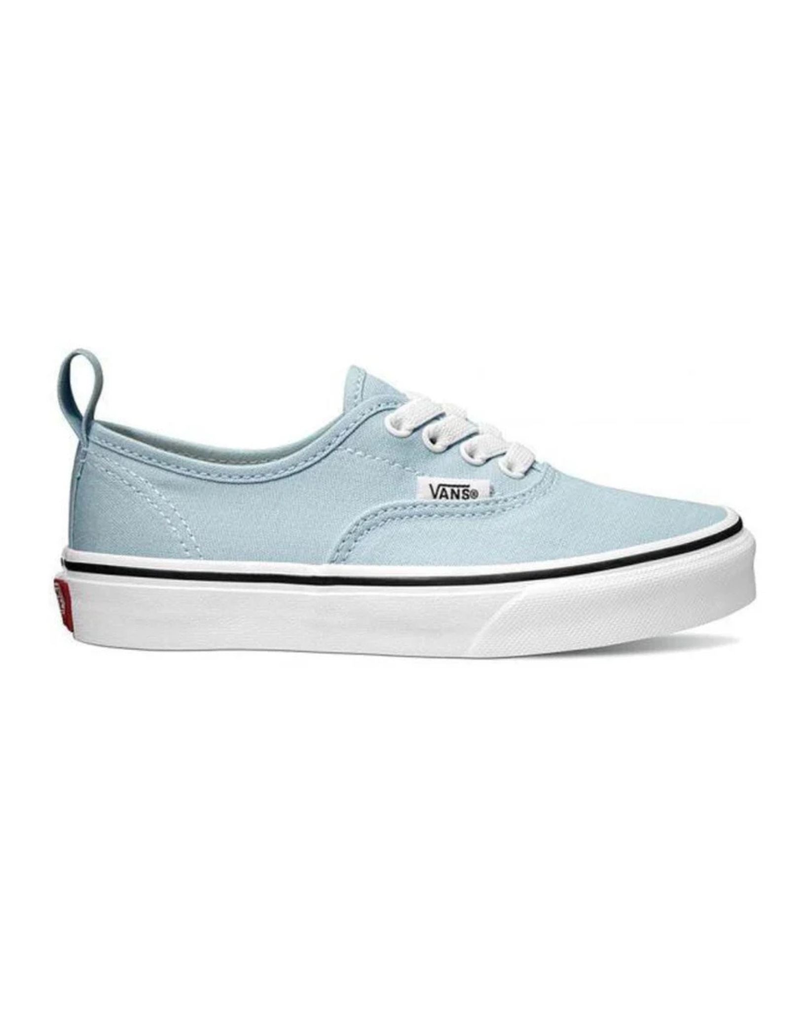 Vans Kids Authentic Elastic Lace - Baby Blue I True White