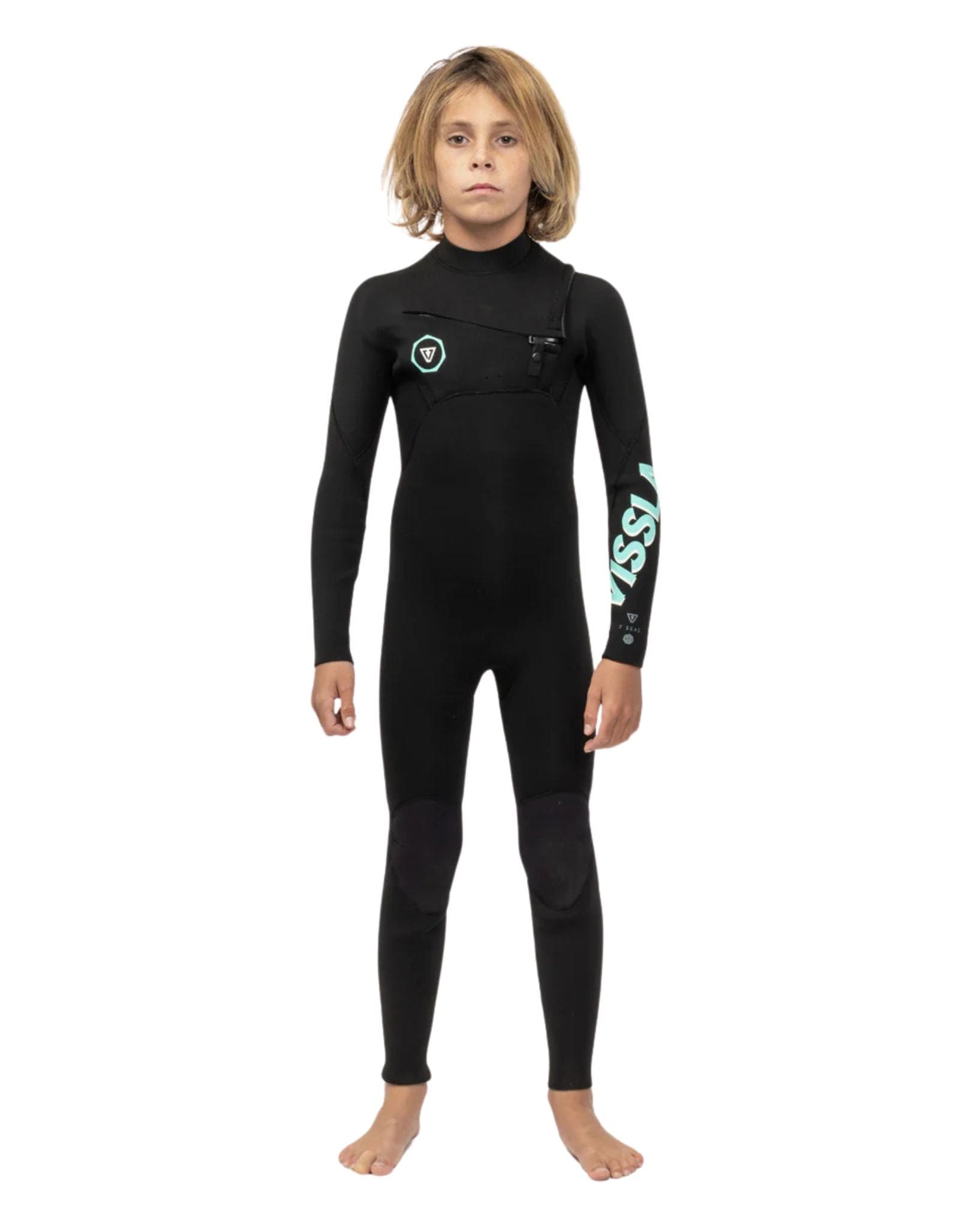 Vissla 7 Seas Boys 3/2 Chest Zip Full Wetsuit
