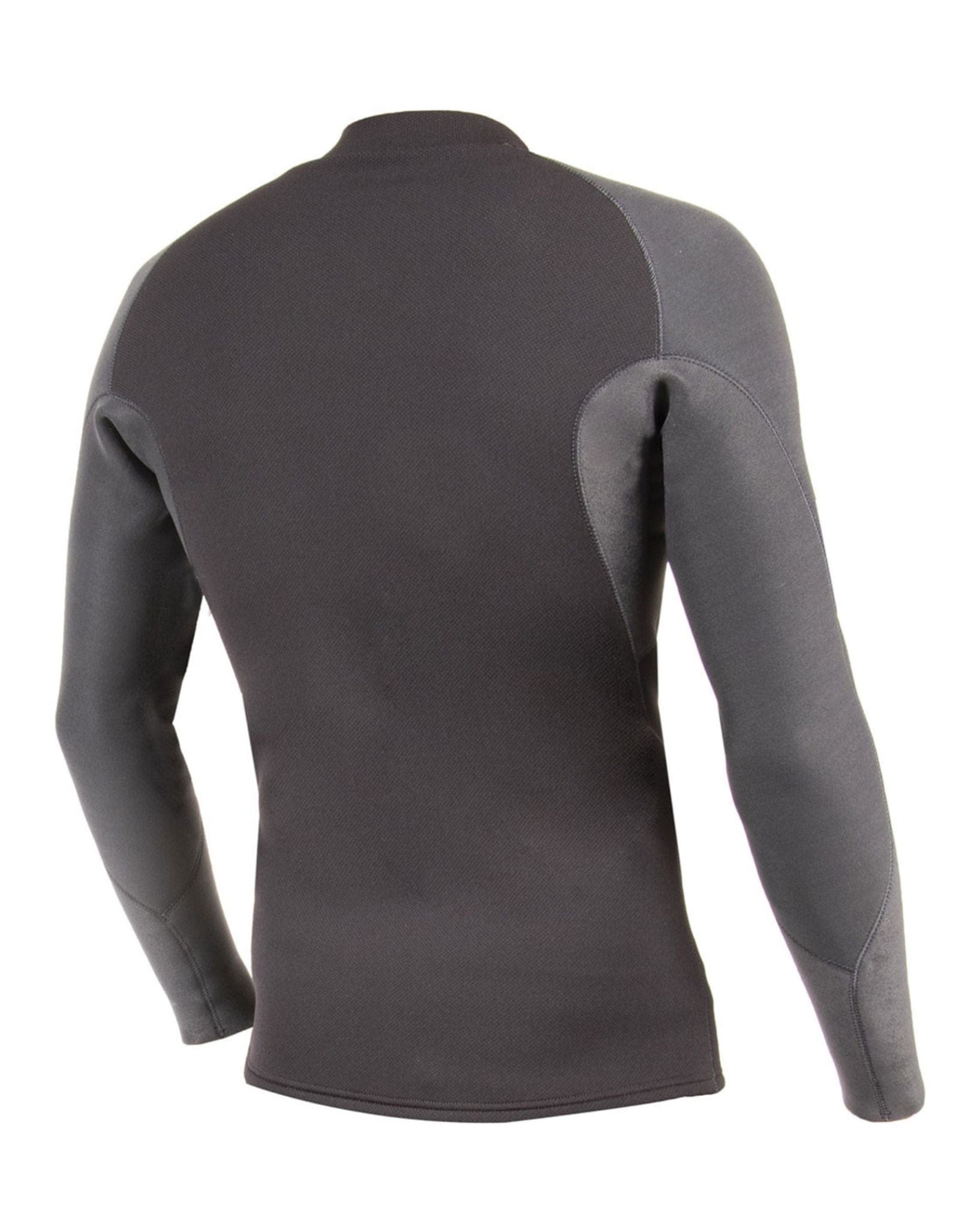 Vissla Mens High Seas 2mm Front Zip LS Jacket - Charcoal