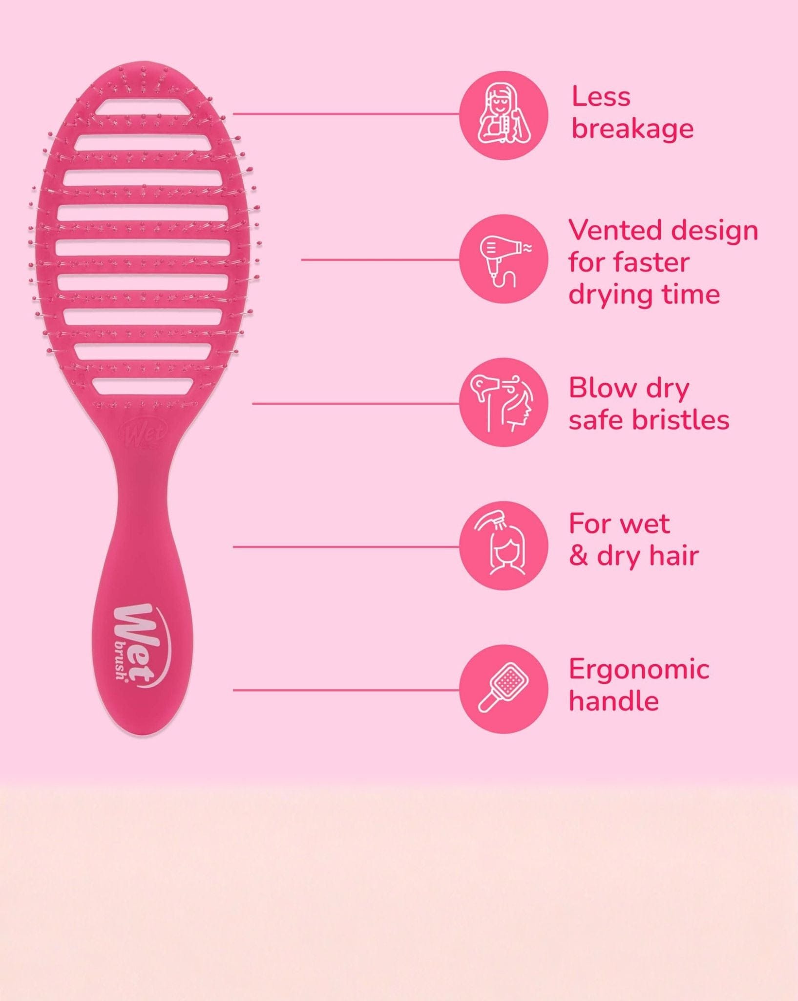 Wet Brush WetBrush Speed Dry Frost - Pink