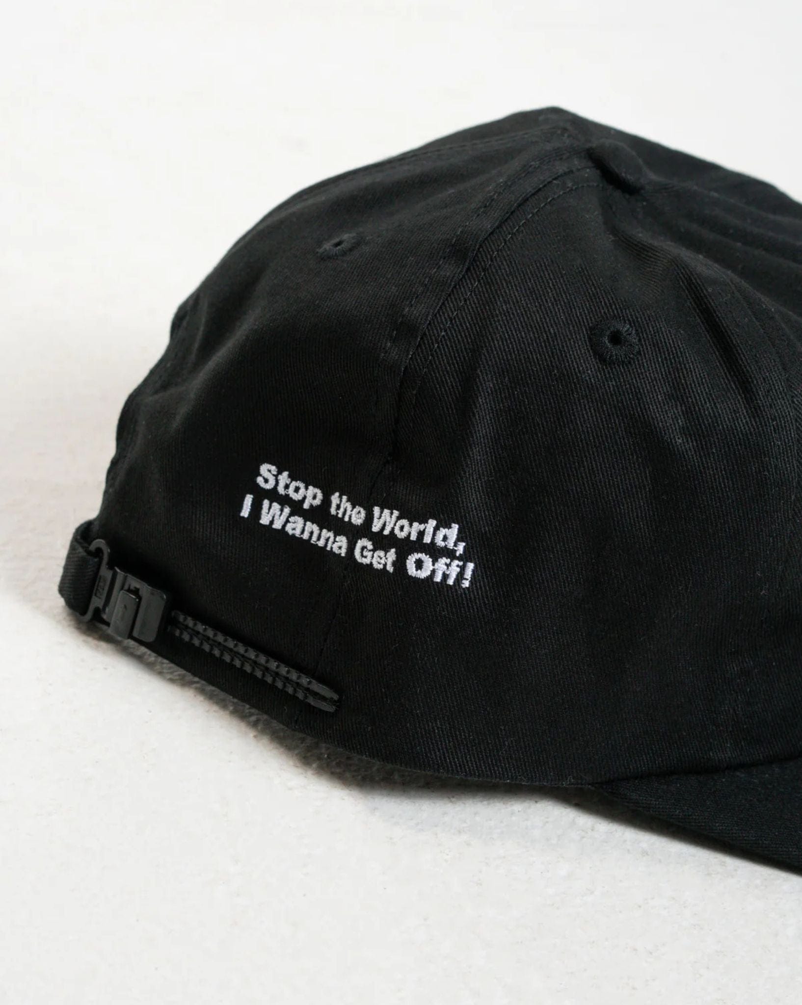Worship Mens Get Off Five Panel Twill Hat - Black