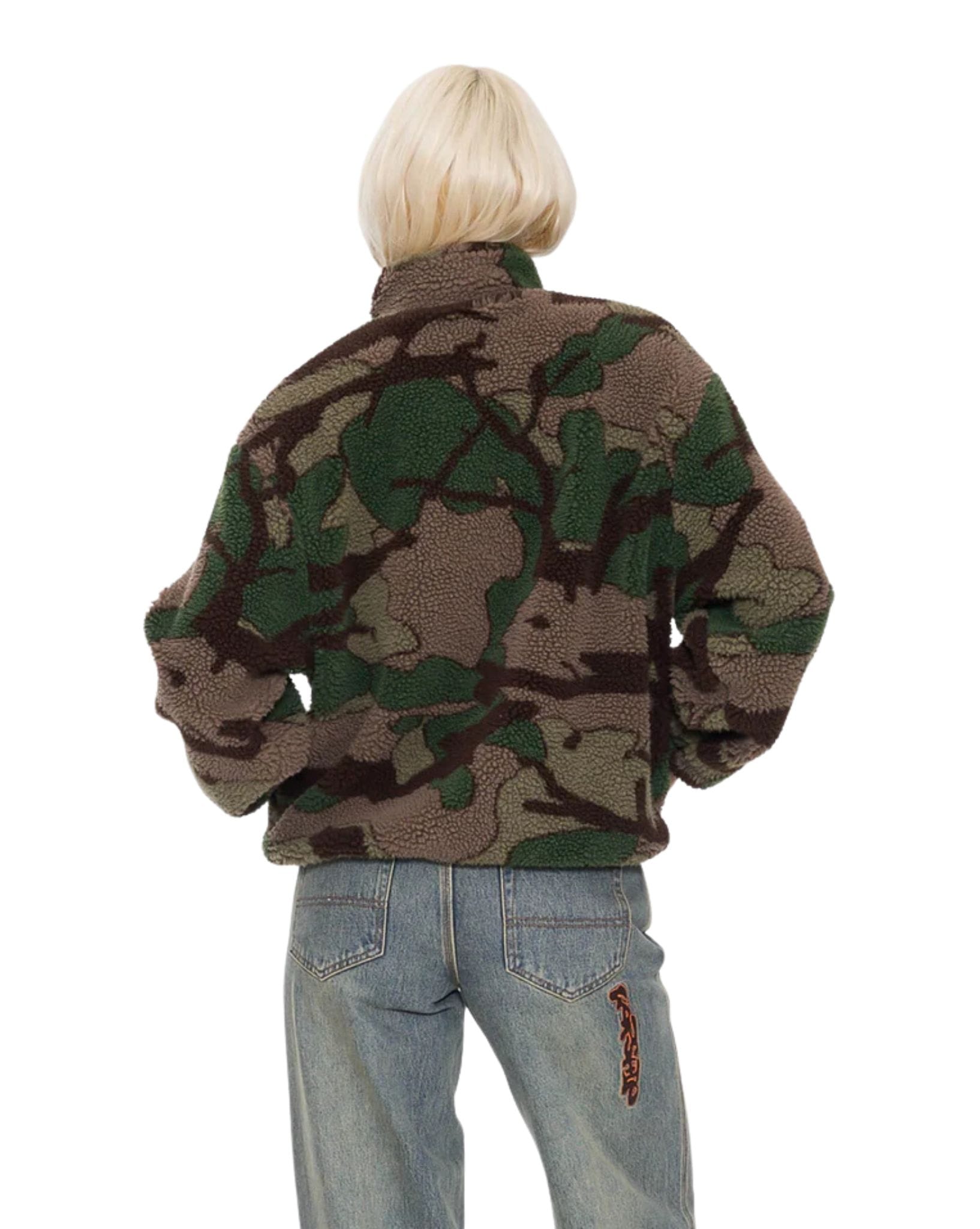 Worship Plain Zip Through Sherpa Fleece