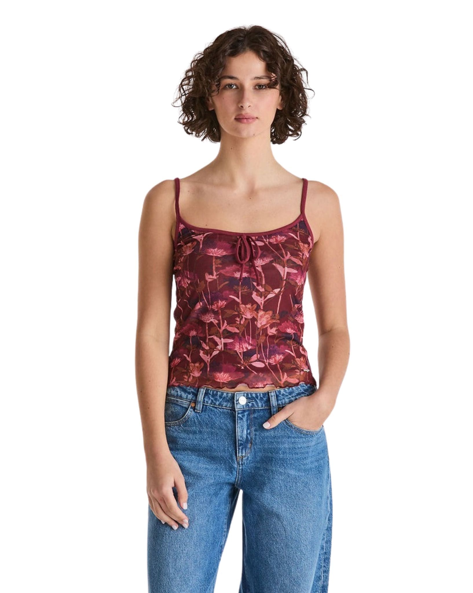 Wrangler Floral Fields Mesh Cami