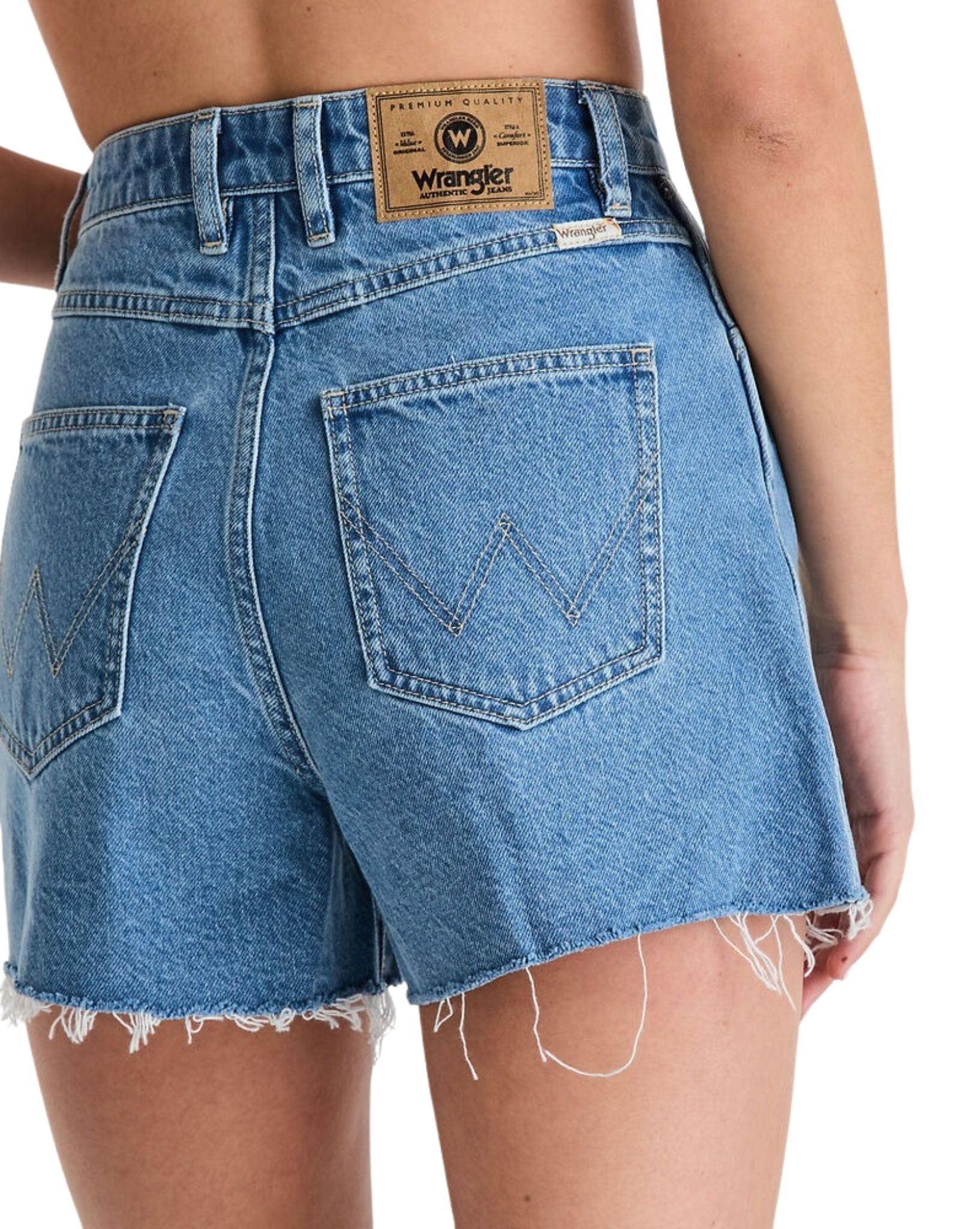 Wrangler Hi Bells Short - Nevada Blue