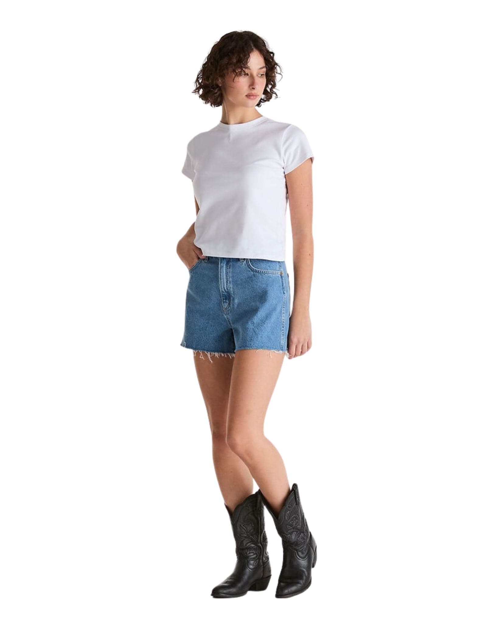 Wrangler Hi Bells Short - Nevada Blue