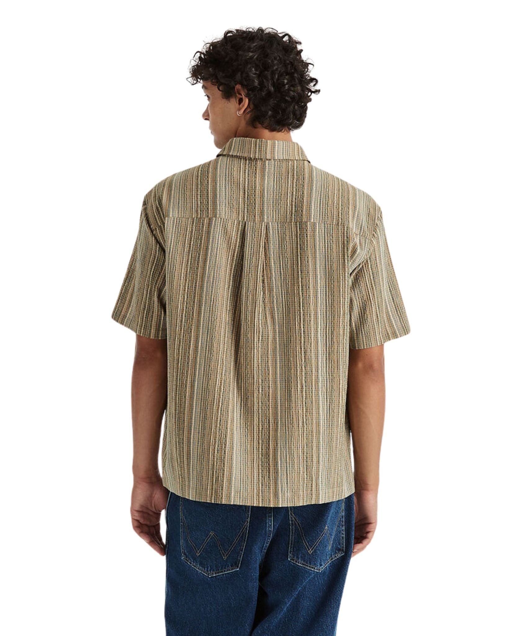 Wrangler Mens Boxcar Shirt - Woodford Stripe