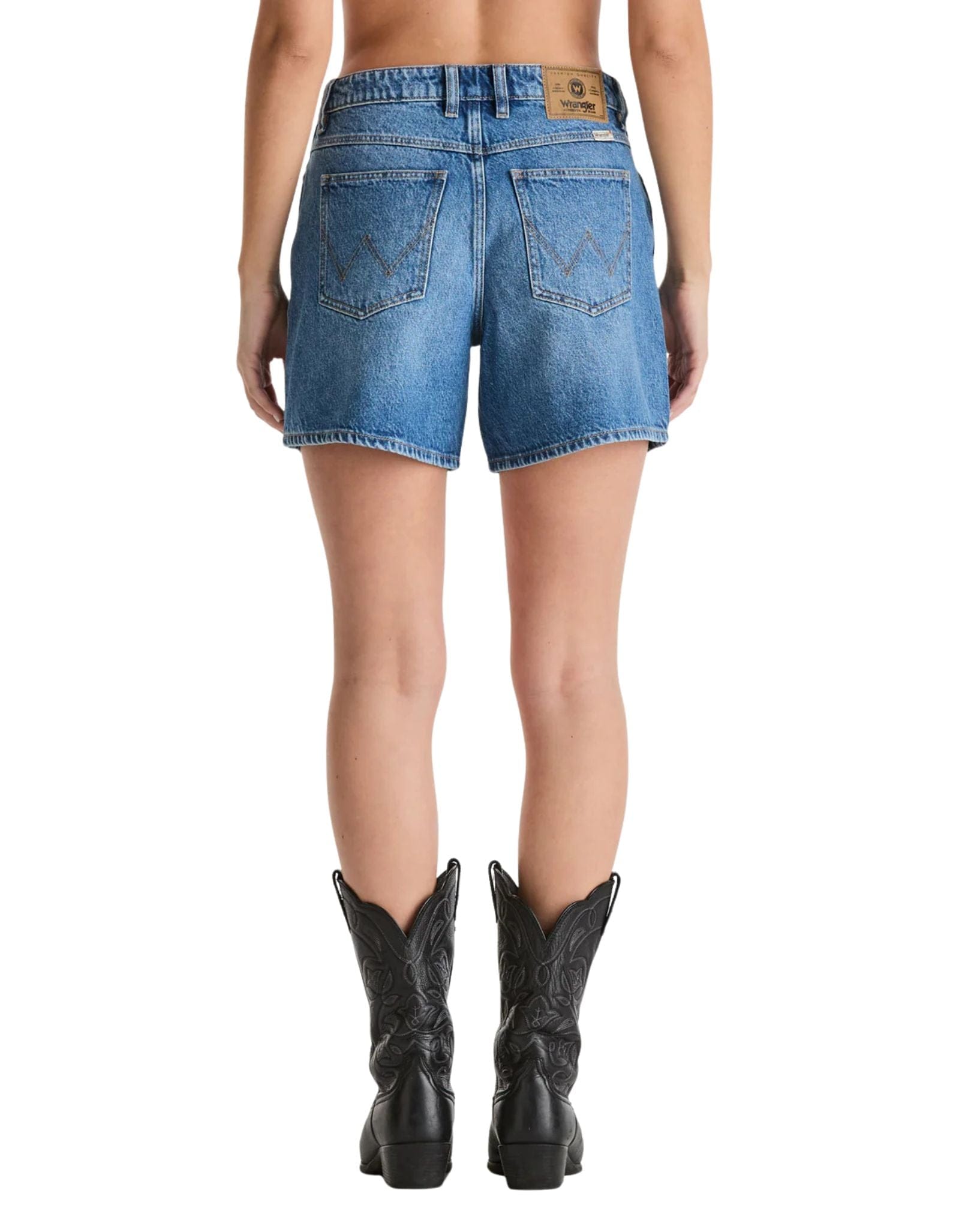 Wrangler Mid A-Line Short - Blue Rebel