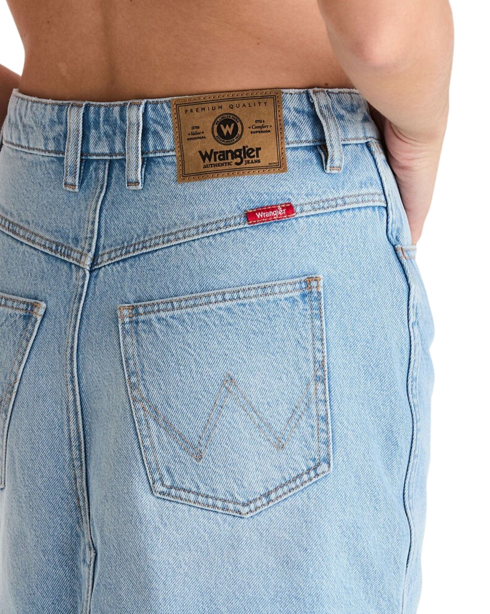 Wrangler Repair Mini Skirt - Blue Tour